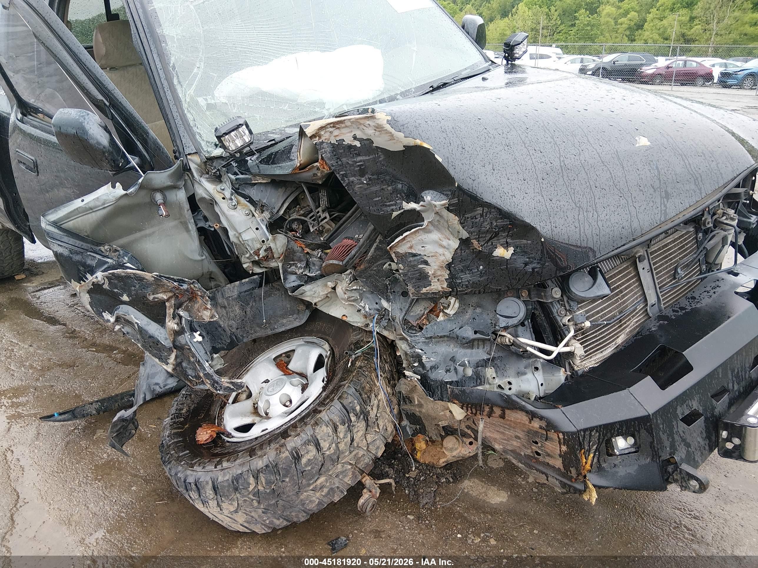 2003 Toyota Tacoma Base V6 Black vin: 5TEWN72N53Z159694