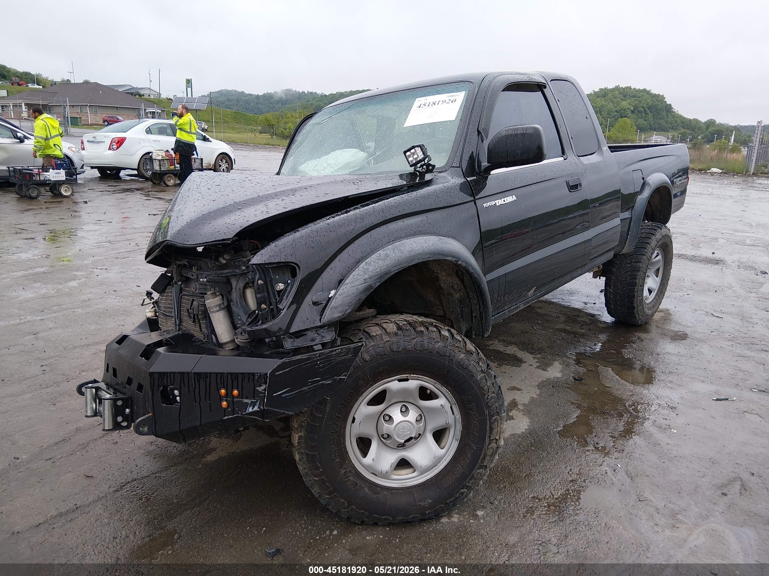 2003 Toyota Tacoma Base V6 Black vin: 5TEWN72N53Z159694