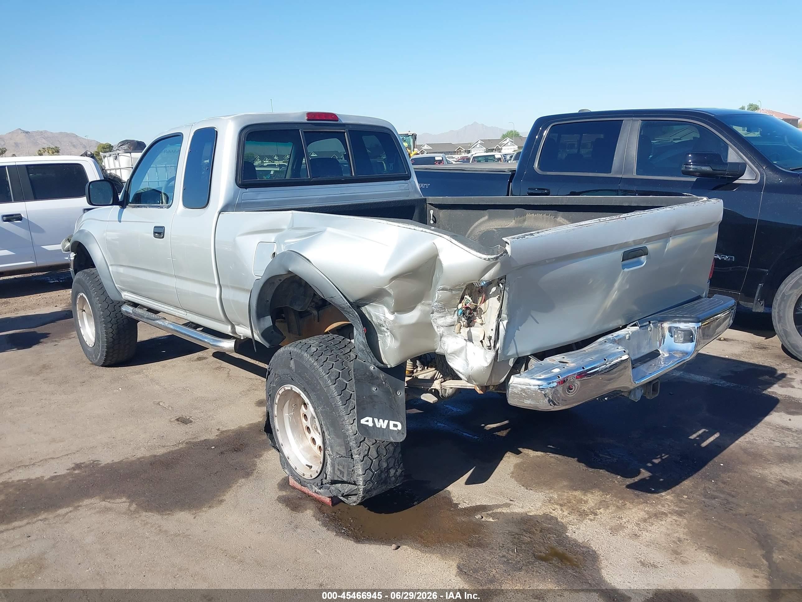2001 Toyota Tacoma Base V6 Silver vin: 5TEWN72N61Z824499