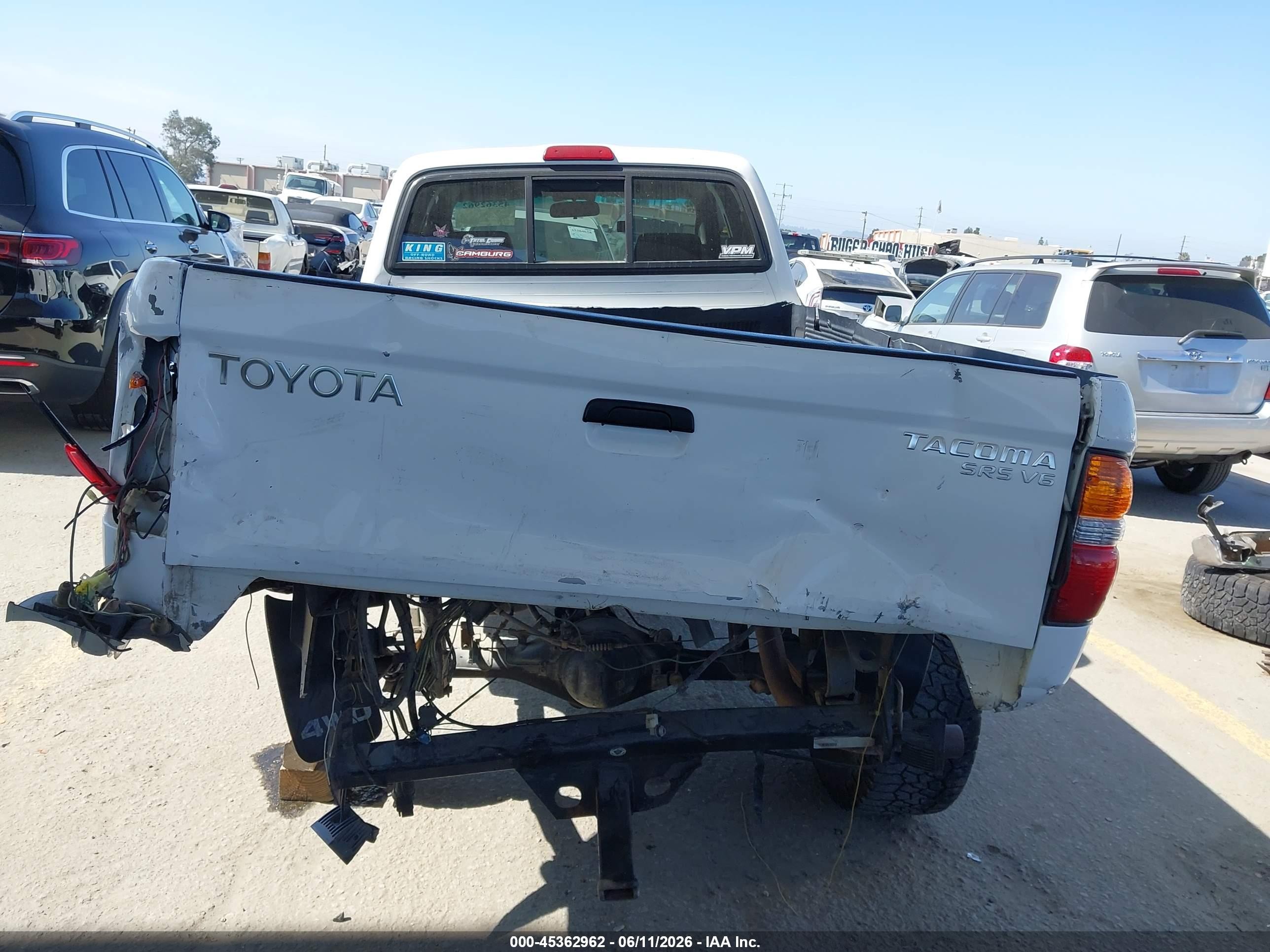 2002 Toyota Tacoma Base V6 Белый vin: 5TEWN72N62Z138657
