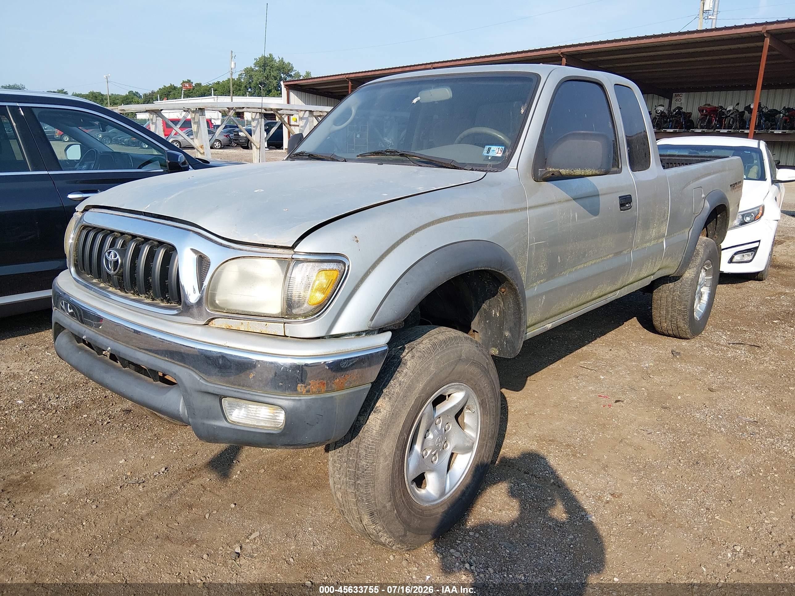 2003 Toyota Tacoma Base V6 Silver vin: 5TEWN72N63Z195541