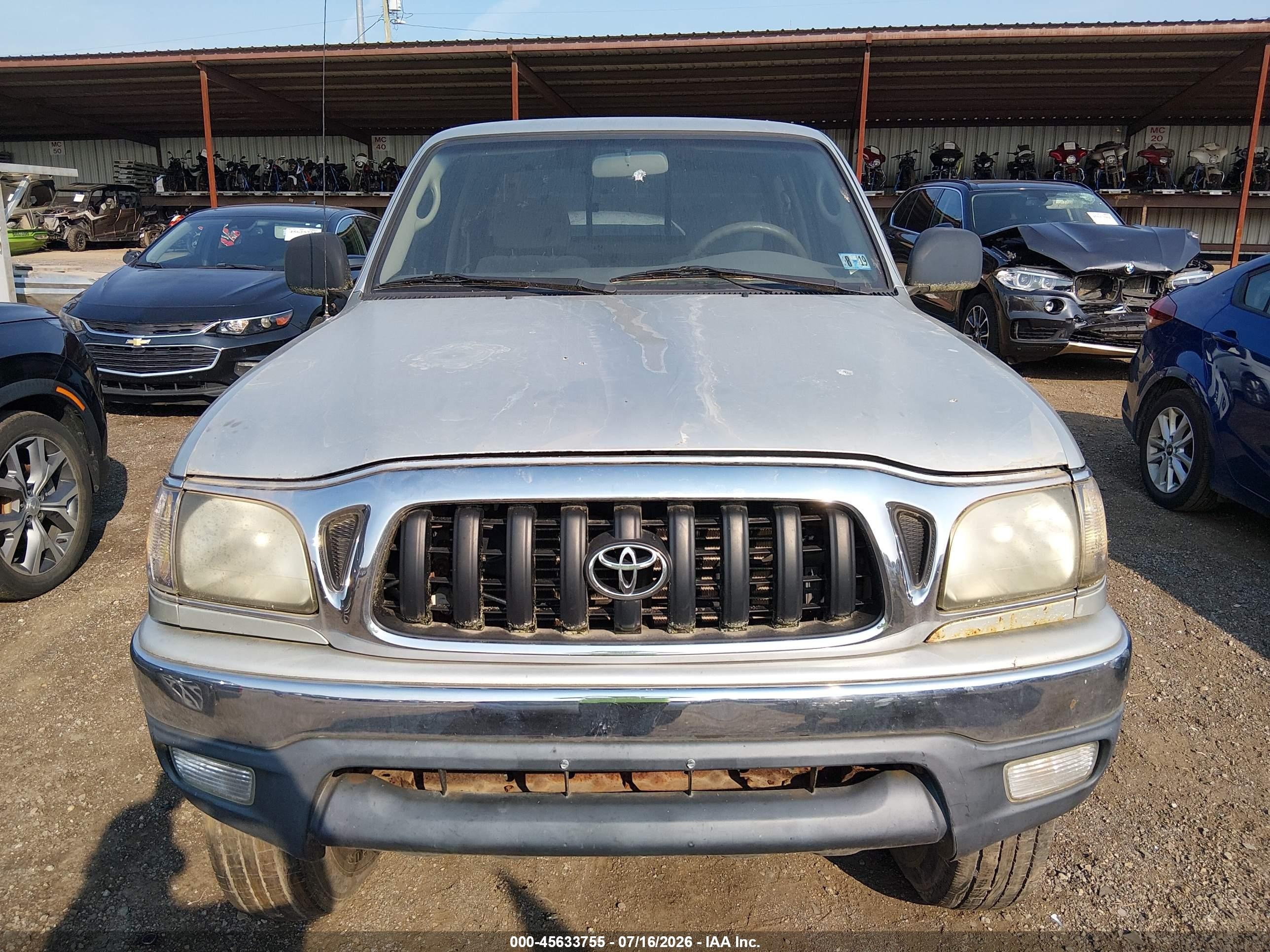 2003 Toyota Tacoma Base V6 Silver vin: 5TEWN72N63Z195541
