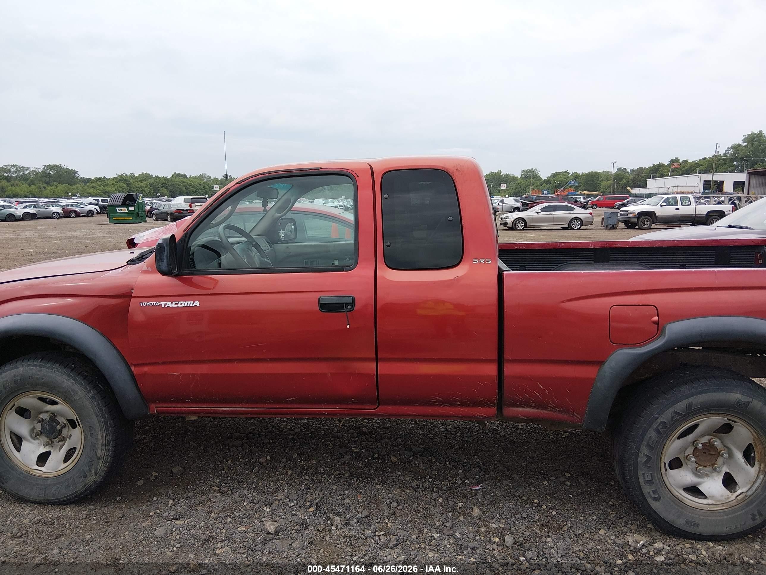 2003 Toyota Tacoma Base V6 Red vin: 5TEWN72N63Z225346