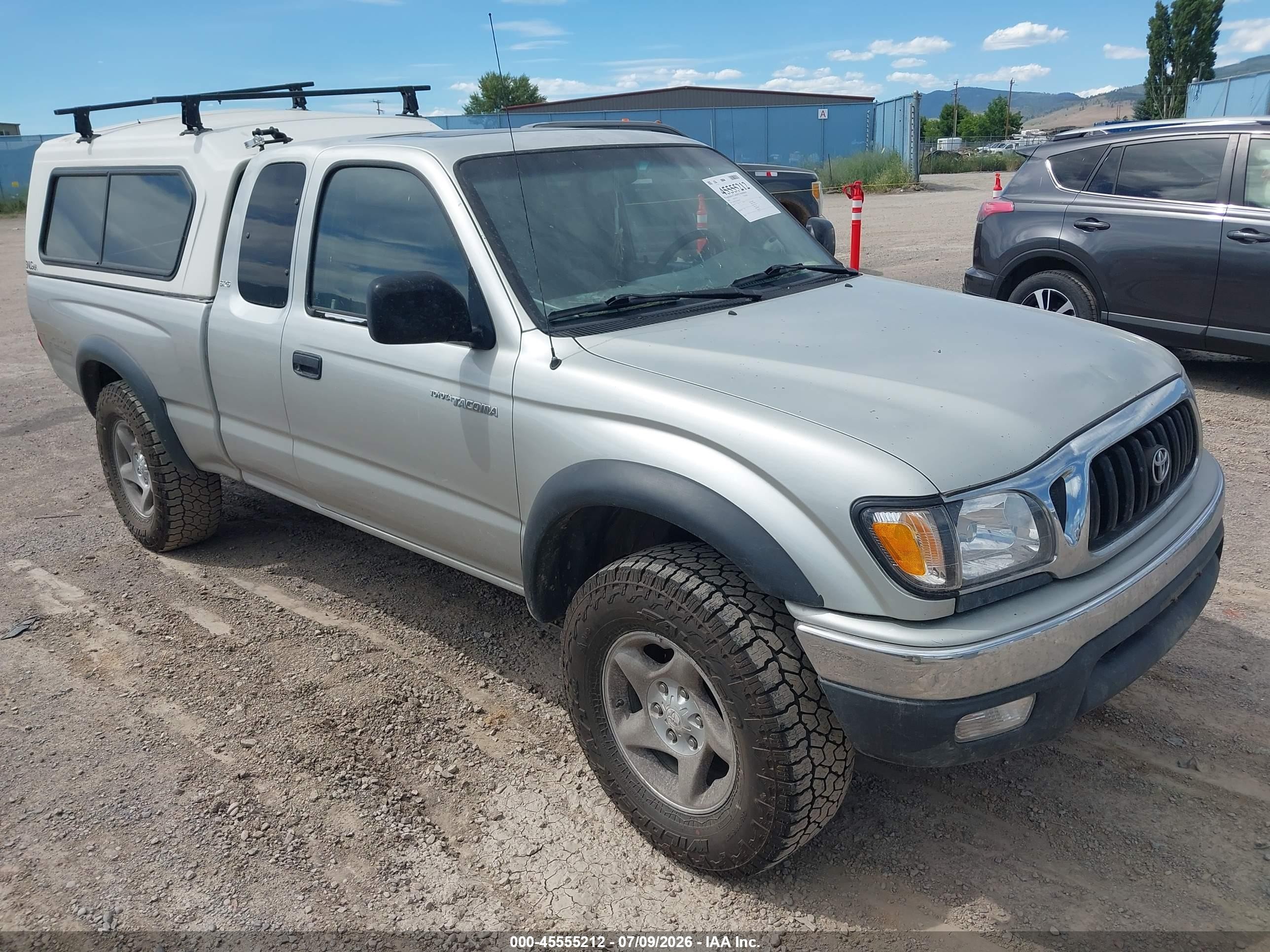 2002 Toyota Tacoma Base V6 Silver vin: 5TEWN72N72Z012839