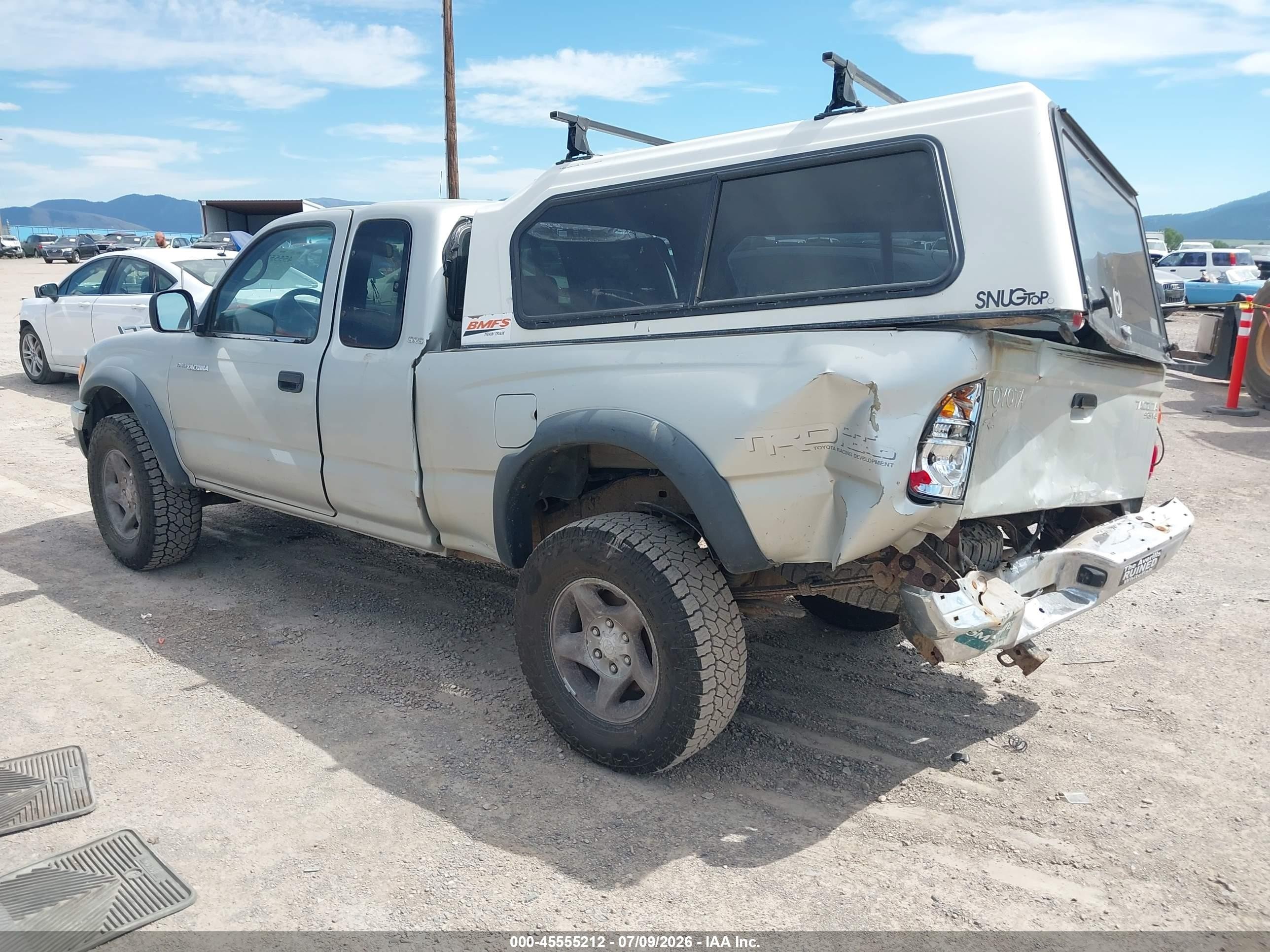 2002 Toyota Tacoma Base V6 Silver vin: 5TEWN72N72Z012839