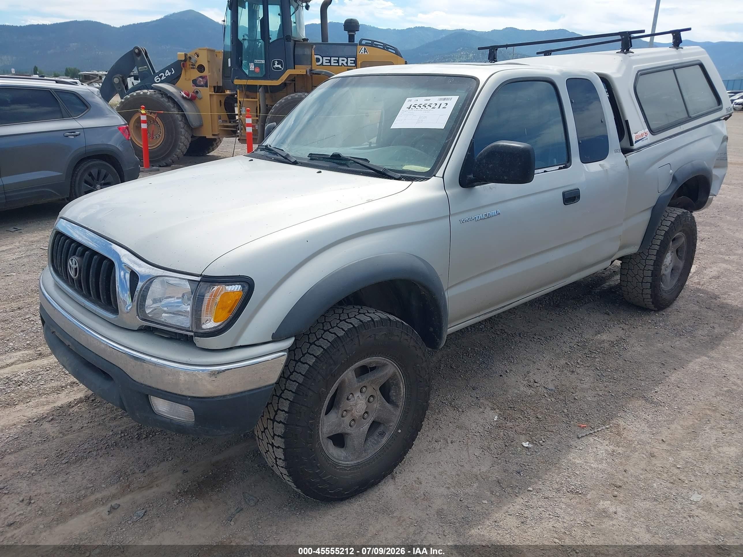 2002 Toyota Tacoma Base V6 Silver vin: 5TEWN72N72Z012839
