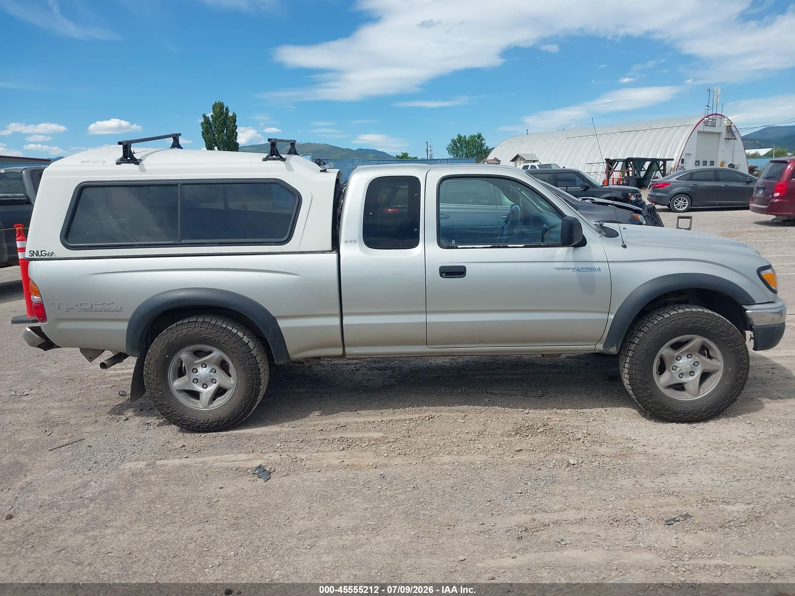 2002 Toyota Tacoma Base V6 Silver vin: 5TEWN72N72Z012839