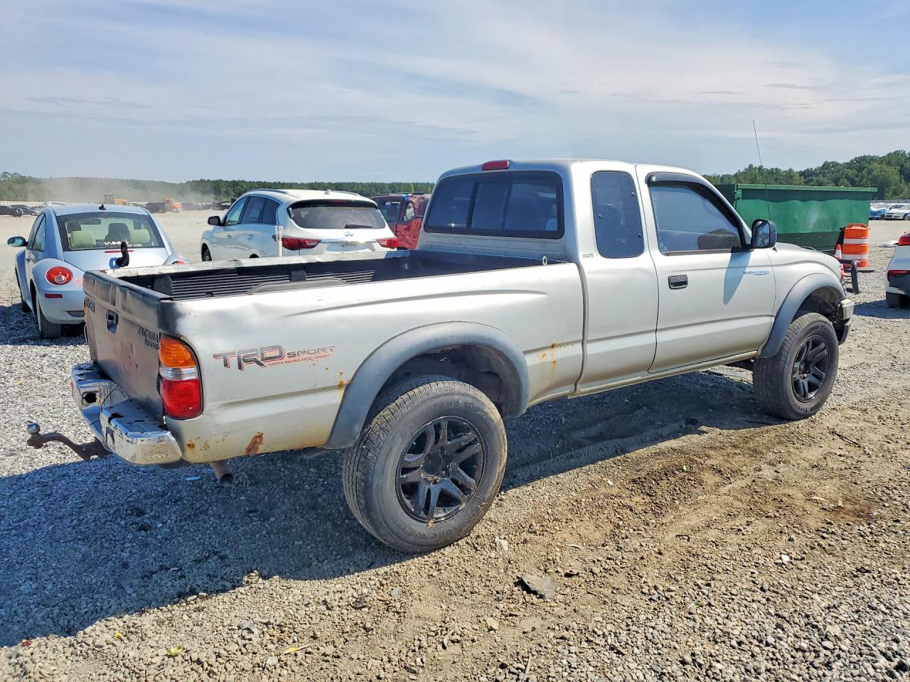 2002 Toyota Tacoma V6 Серебряный vin: 5TEWN72N72Z145164