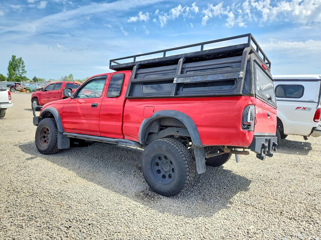 2002 Toyota Tacoma V6 Red vin: 5TEWN72N72Z892540