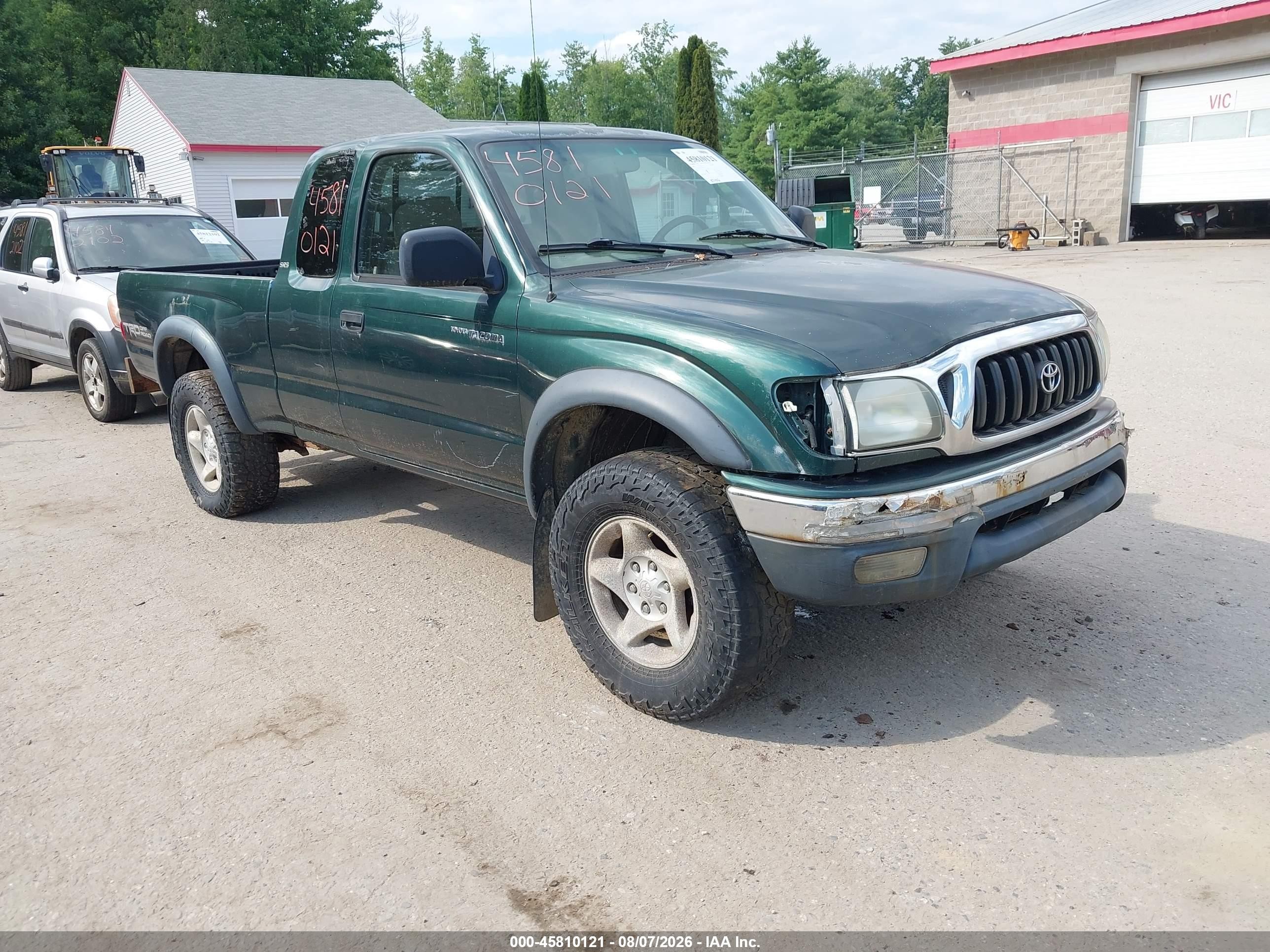 2003 Toyota Tacoma Base V6 Green vin: 5TEWN72N73Z282817