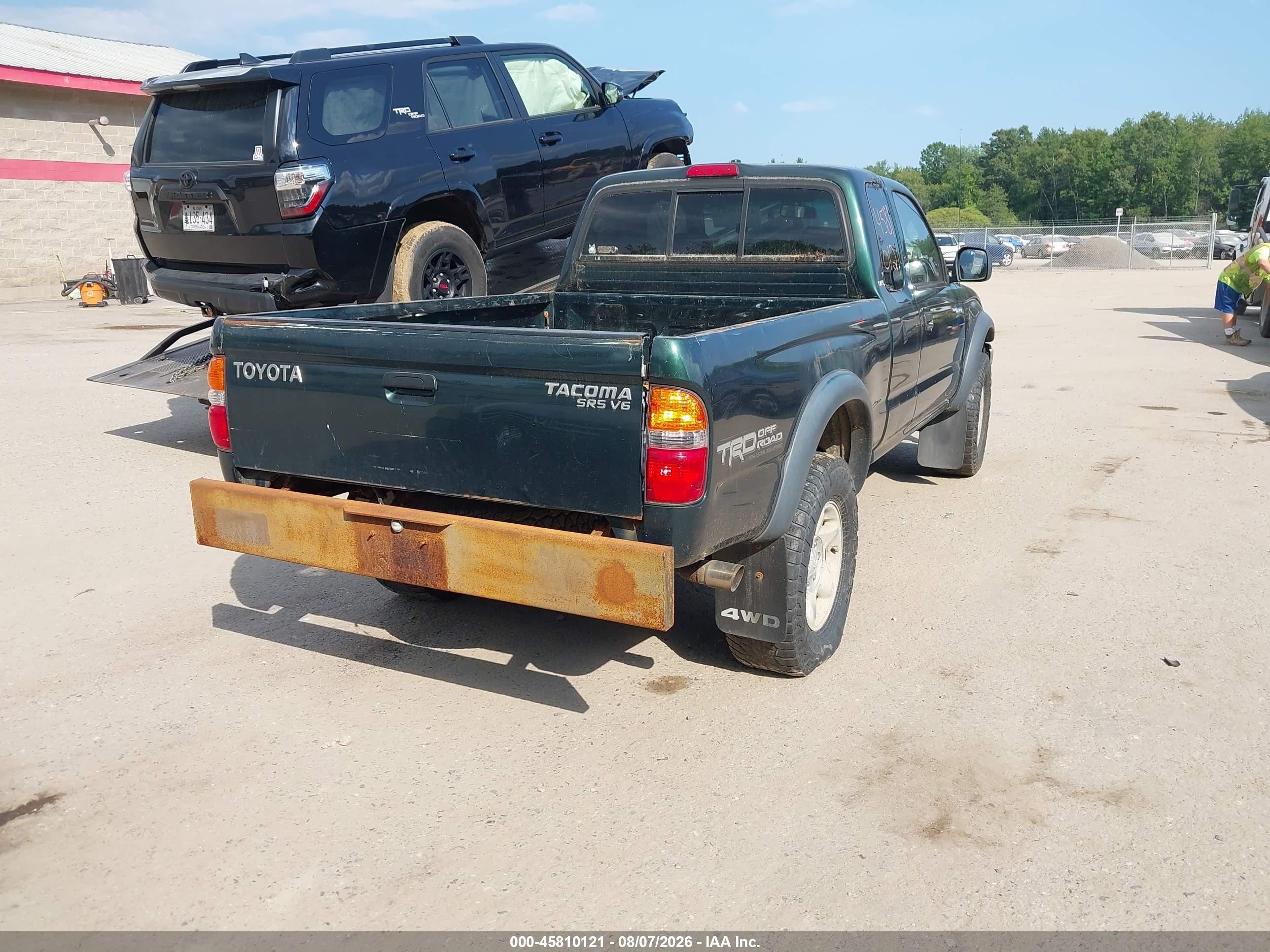 2003 Toyota Tacoma Base V6 Green vin: 5TEWN72N73Z282817
