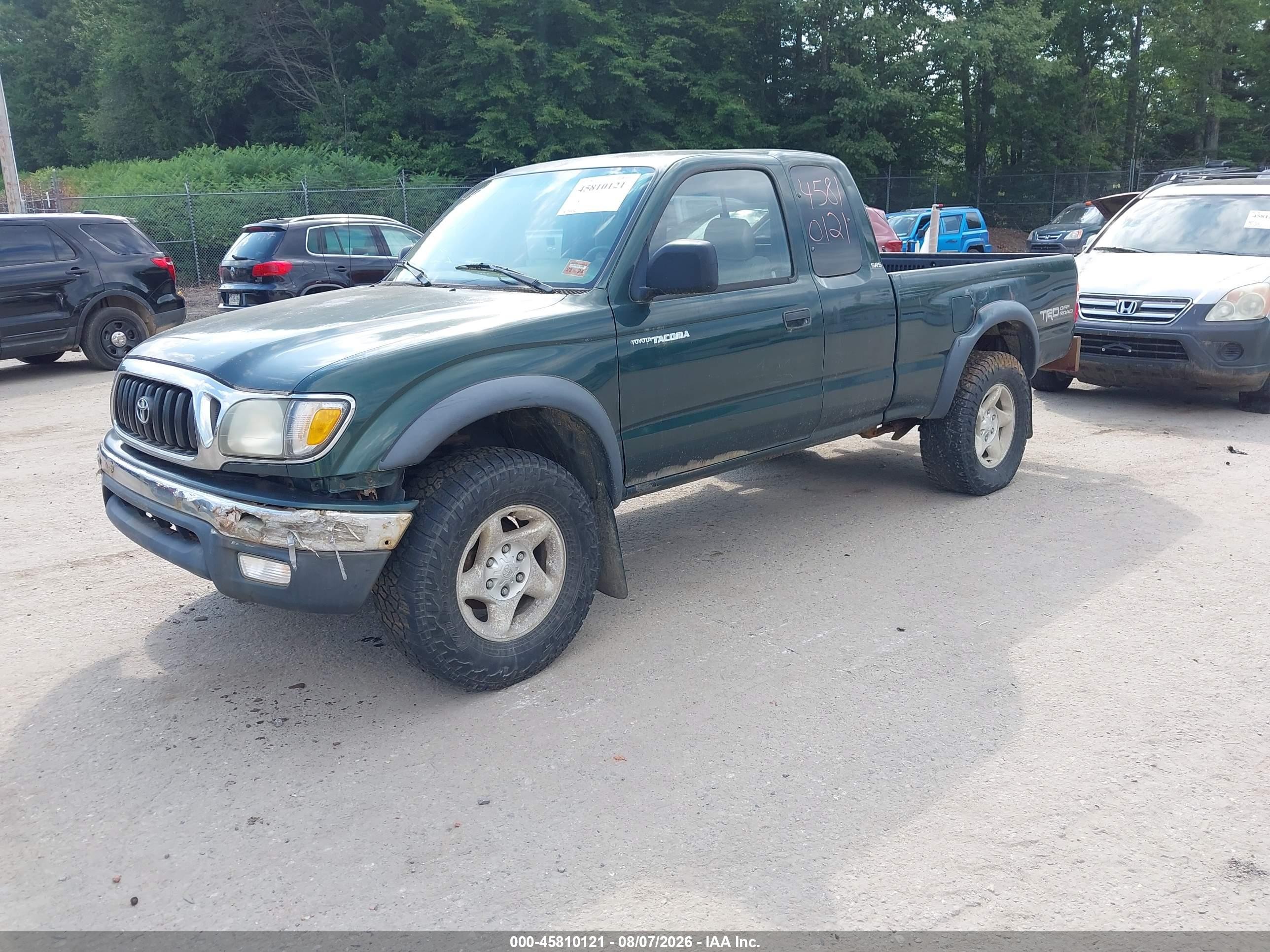 2003 Toyota Tacoma Base V6 Green vin: 5TEWN72N73Z282817