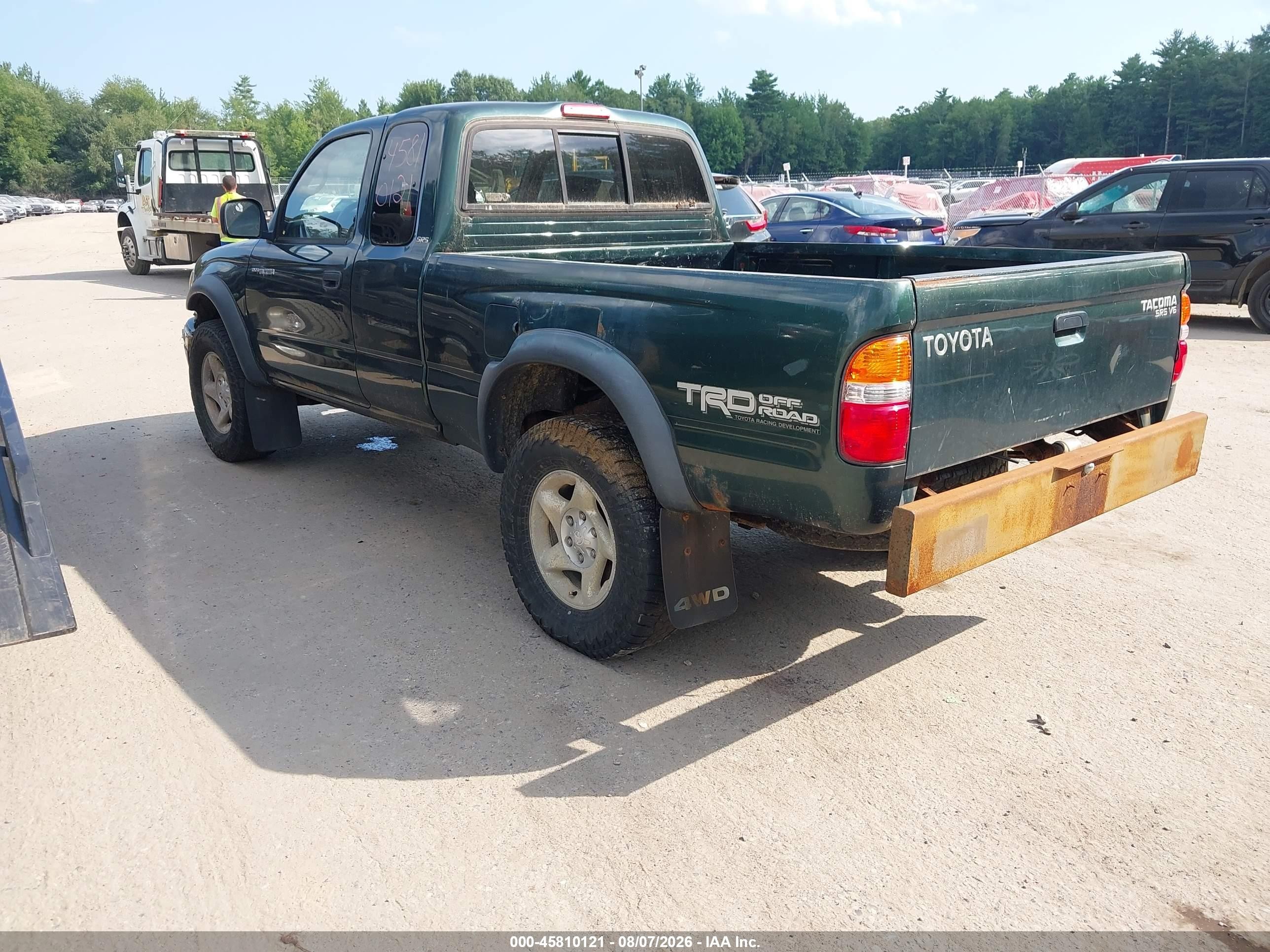 2003 Toyota Tacoma Base V6 Green vin: 5TEWN72N73Z282817