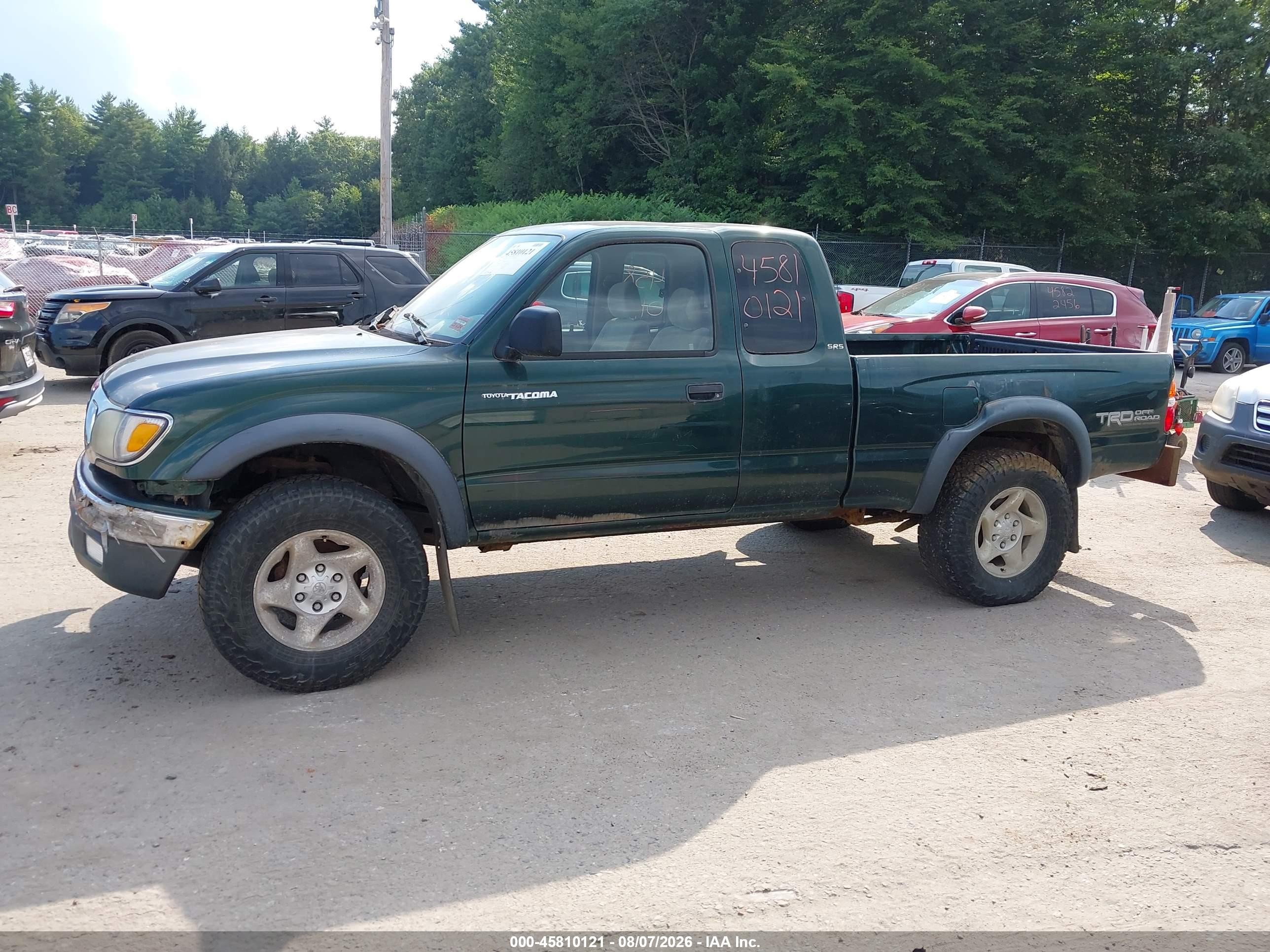 2003 Toyota Tacoma Base V6 Green vin: 5TEWN72N73Z282817