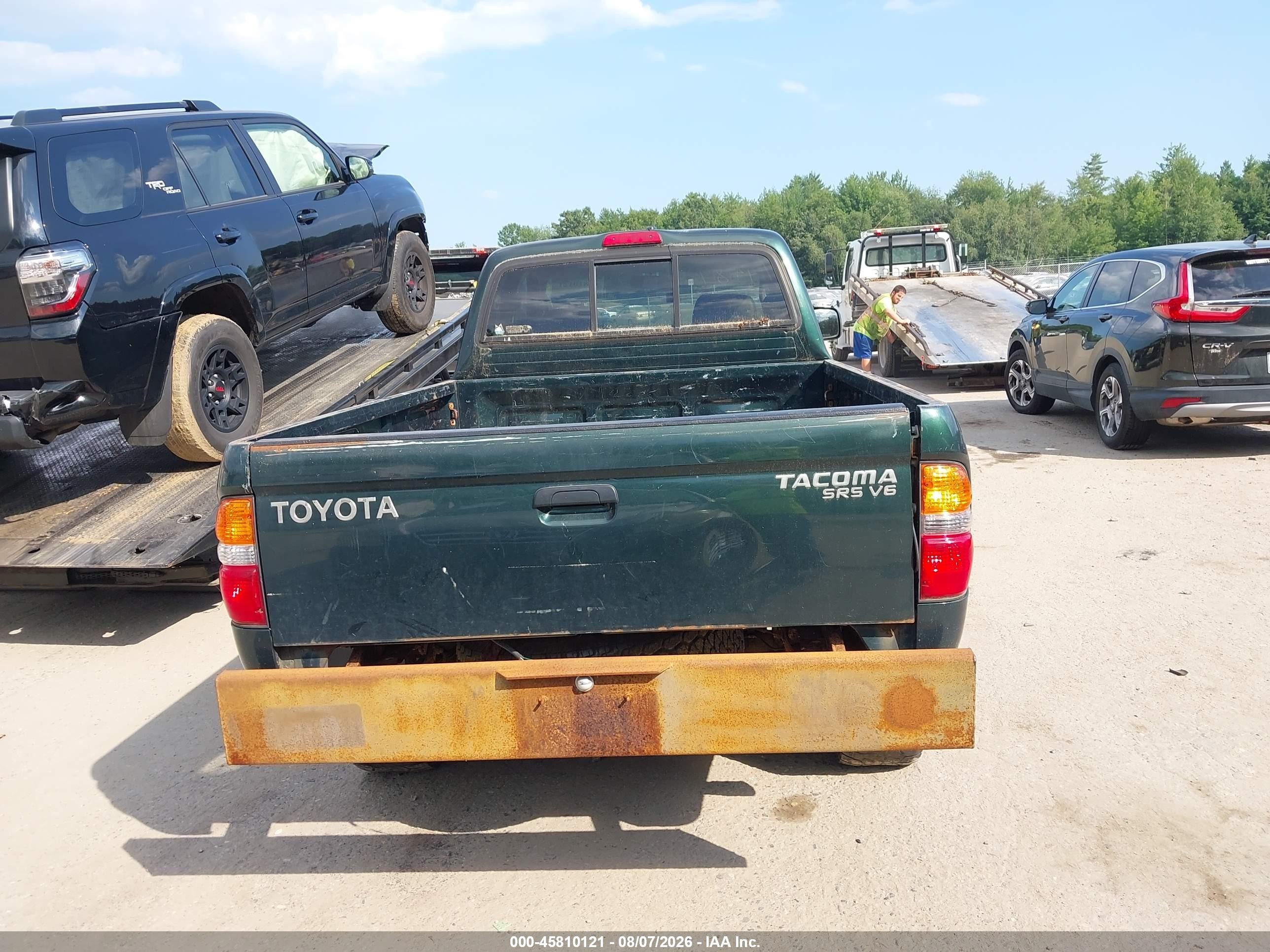 2003 Toyota Tacoma Base V6 Green vin: 5TEWN72N73Z282817