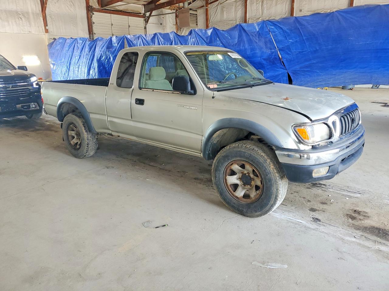 2004 Toyota Tacoma V6 Silver vin: 5TEWN72N74Z374155