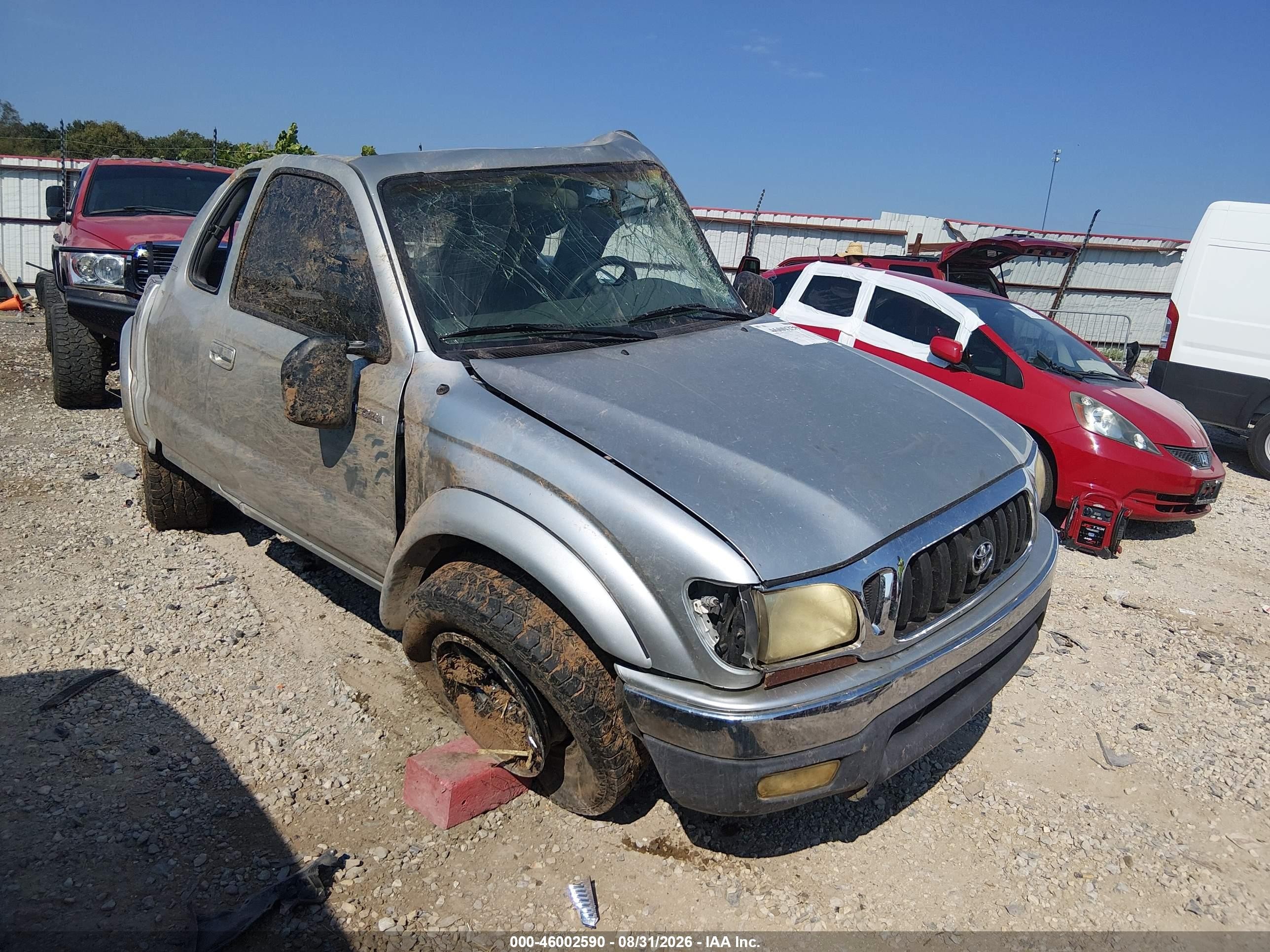 2004 Toyota Tacoma Base V6 Серебряный vin: 5TEWN72N74Z446343