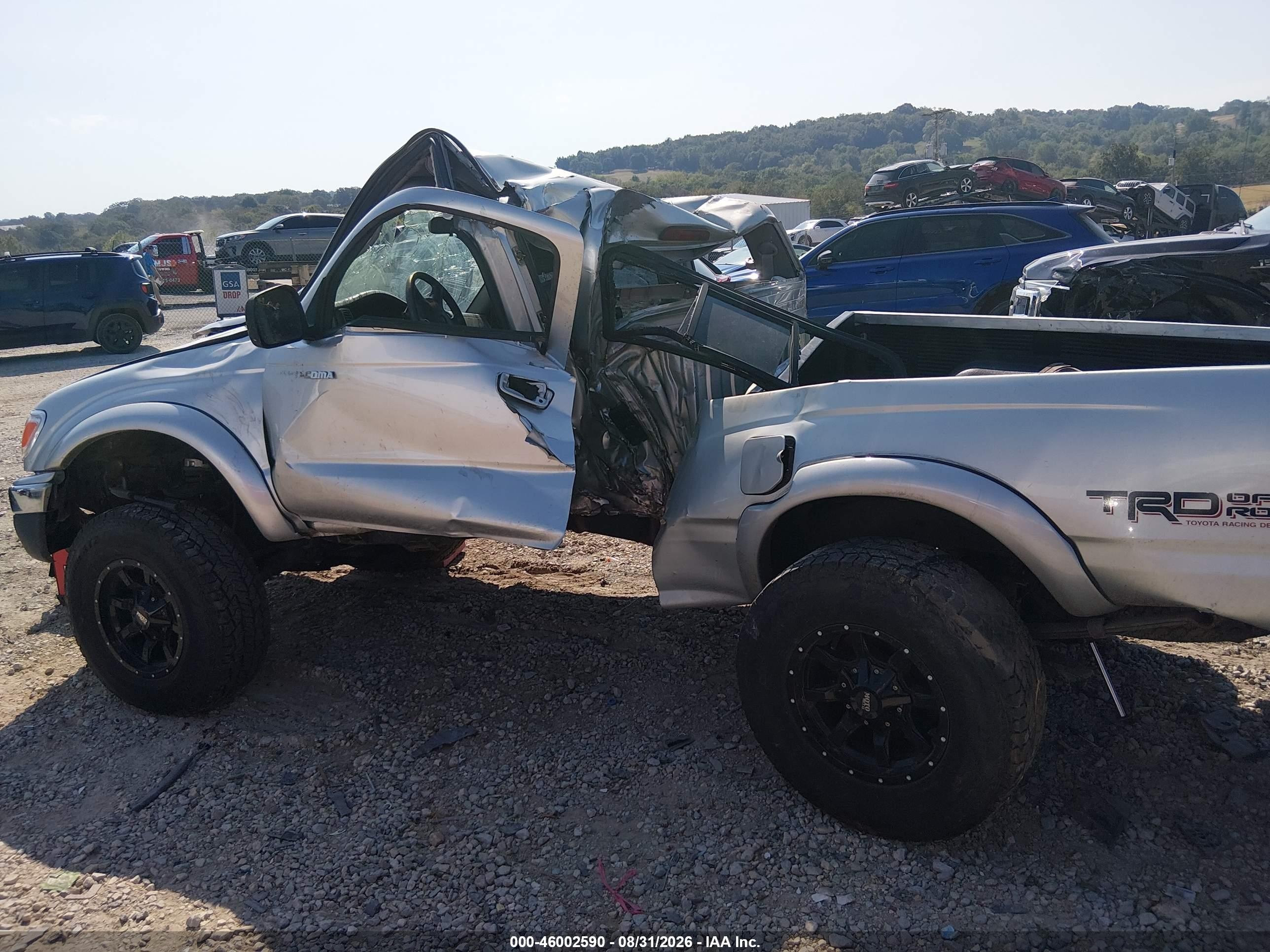 2004 Toyota Tacoma Base V6 Silver vin: 5TEWN72N74Z446343