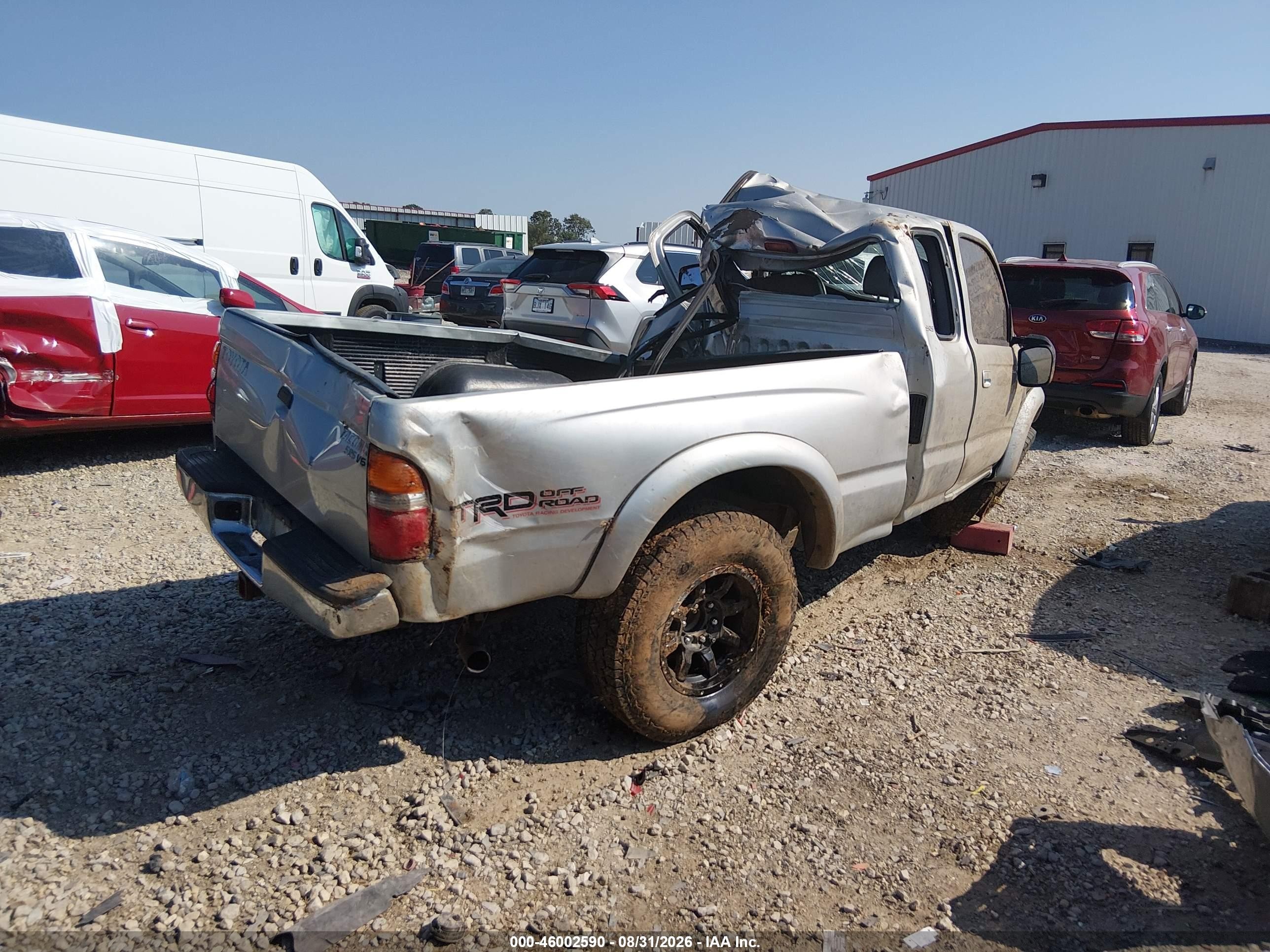 2004 Toyota Tacoma Base V6 Silver vin: 5TEWN72N74Z446343