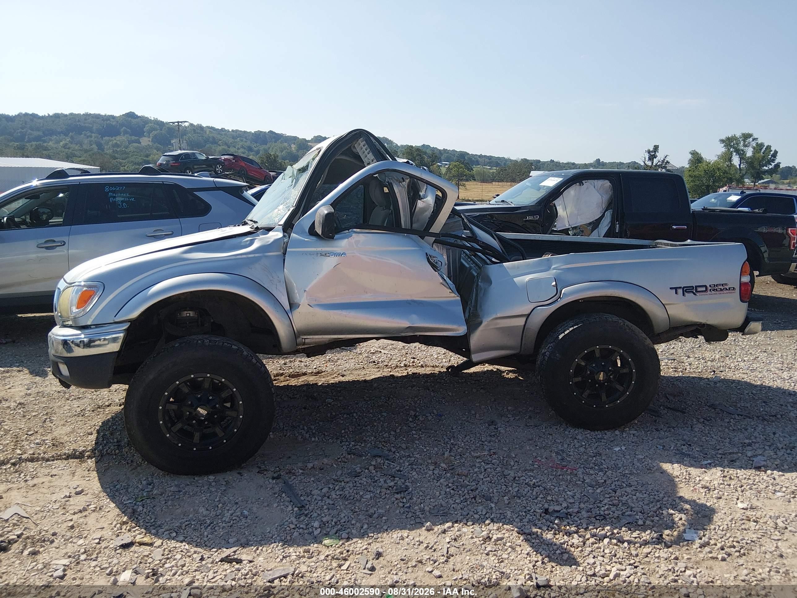 2004 Toyota Tacoma Base V6 Silver vin: 5TEWN72N74Z446343
