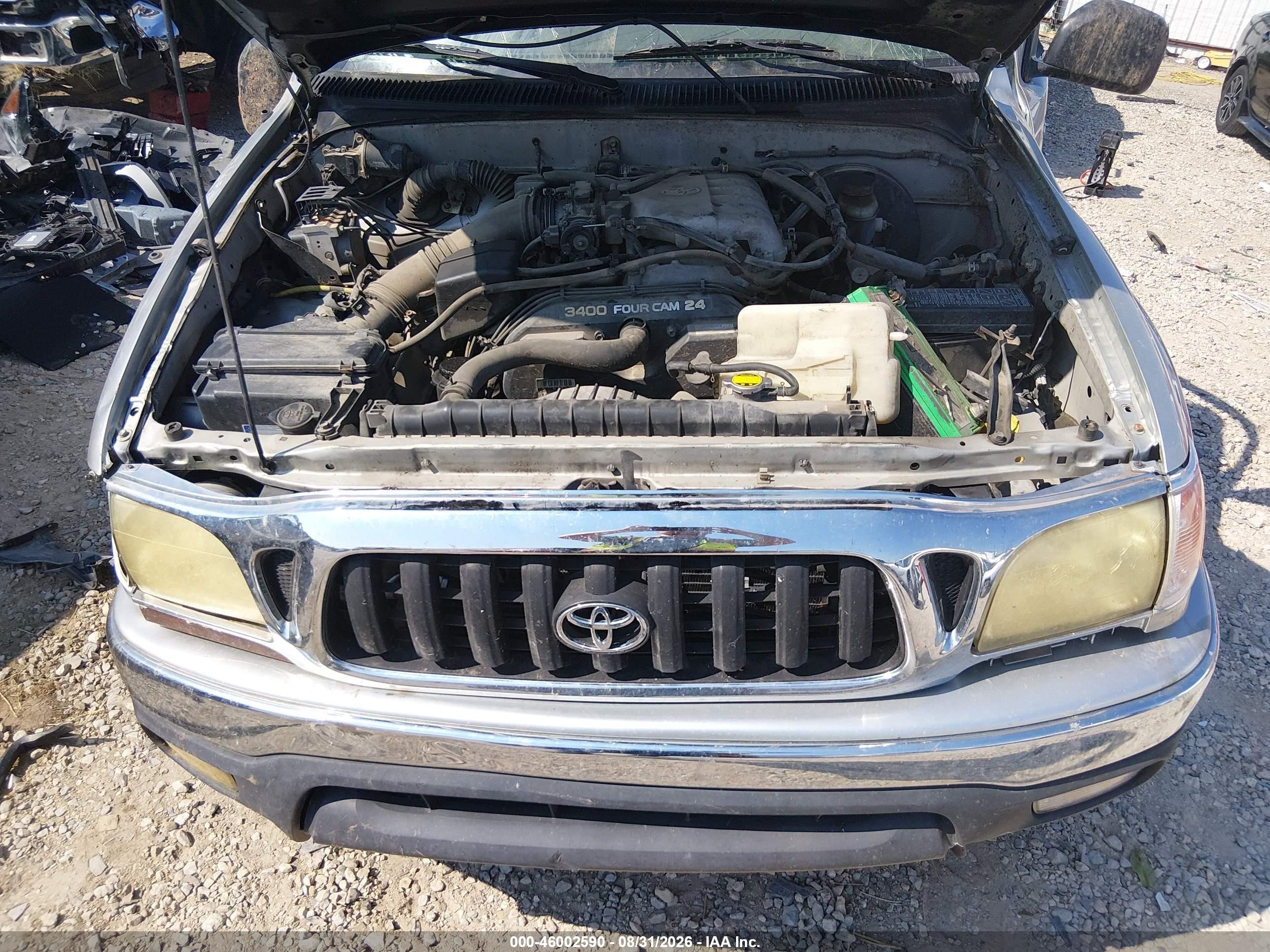 2004 Toyota Tacoma Base V6 Silver vin: 5TEWN72N74Z446343