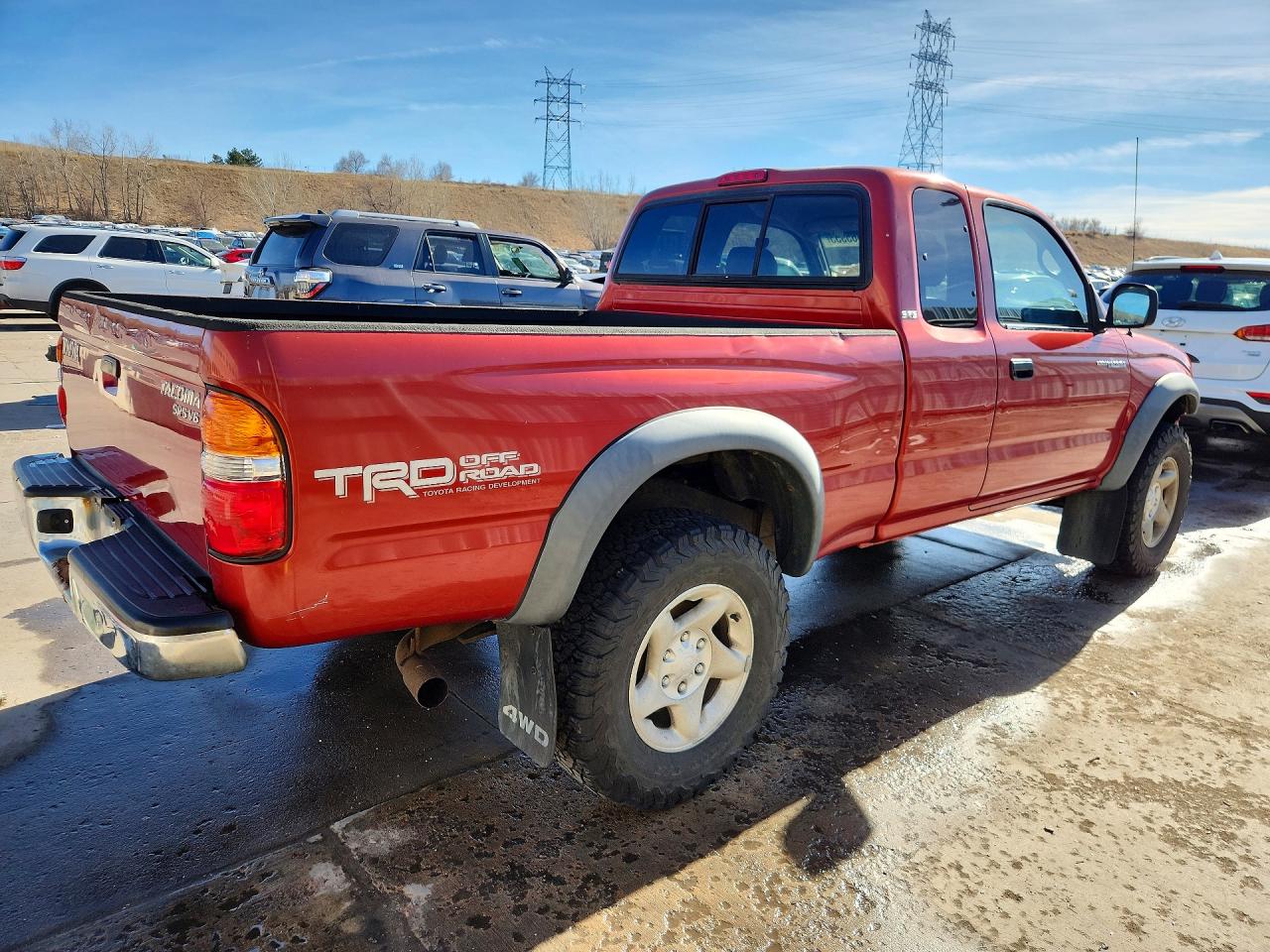 2002 Toyota Tacoma Xtracab Red vin: 5TEWN72N82Z045753