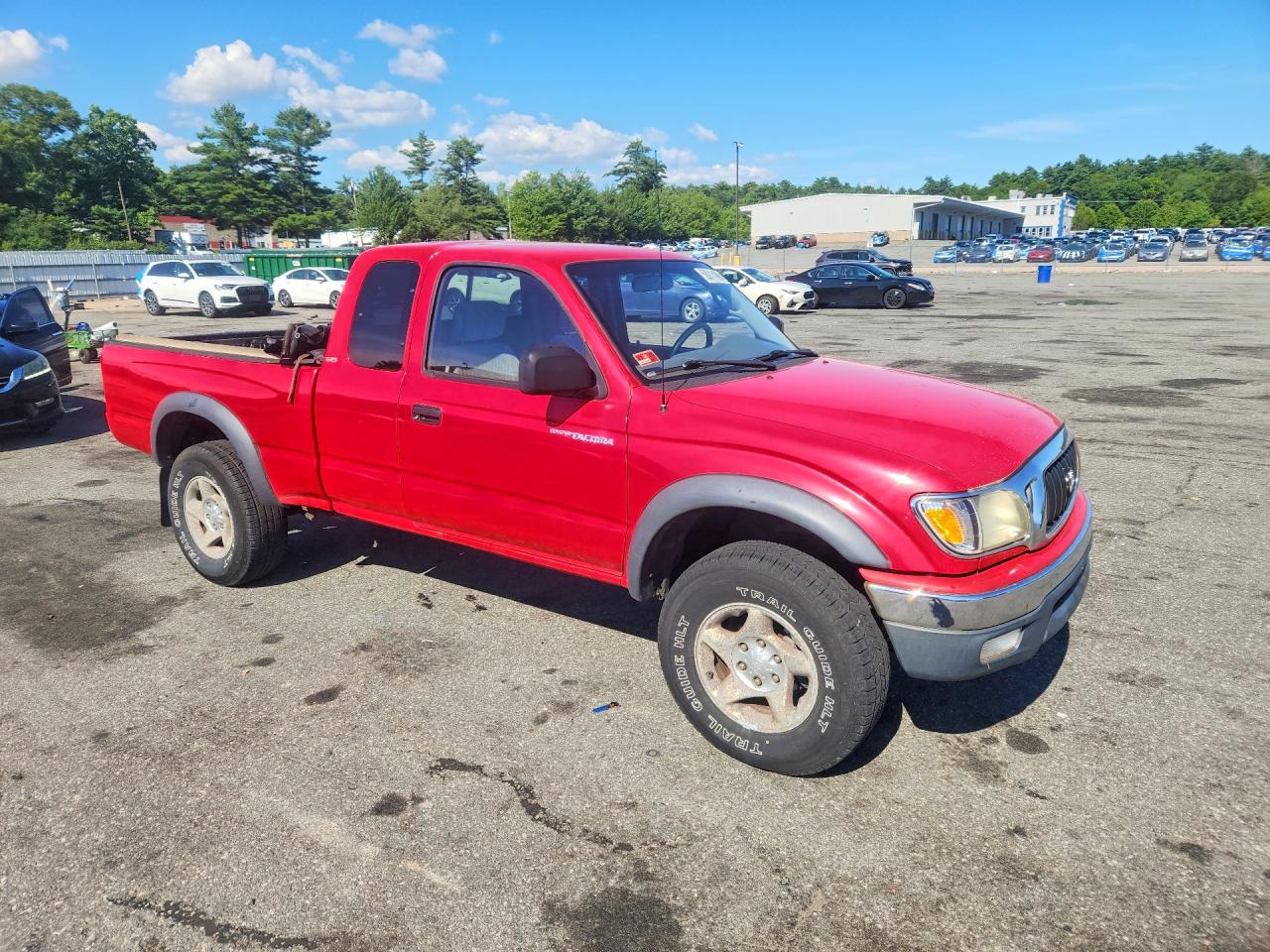 2003 Toyota Tacoma Xtracab Red vin: 5TEWN72N83Z158751