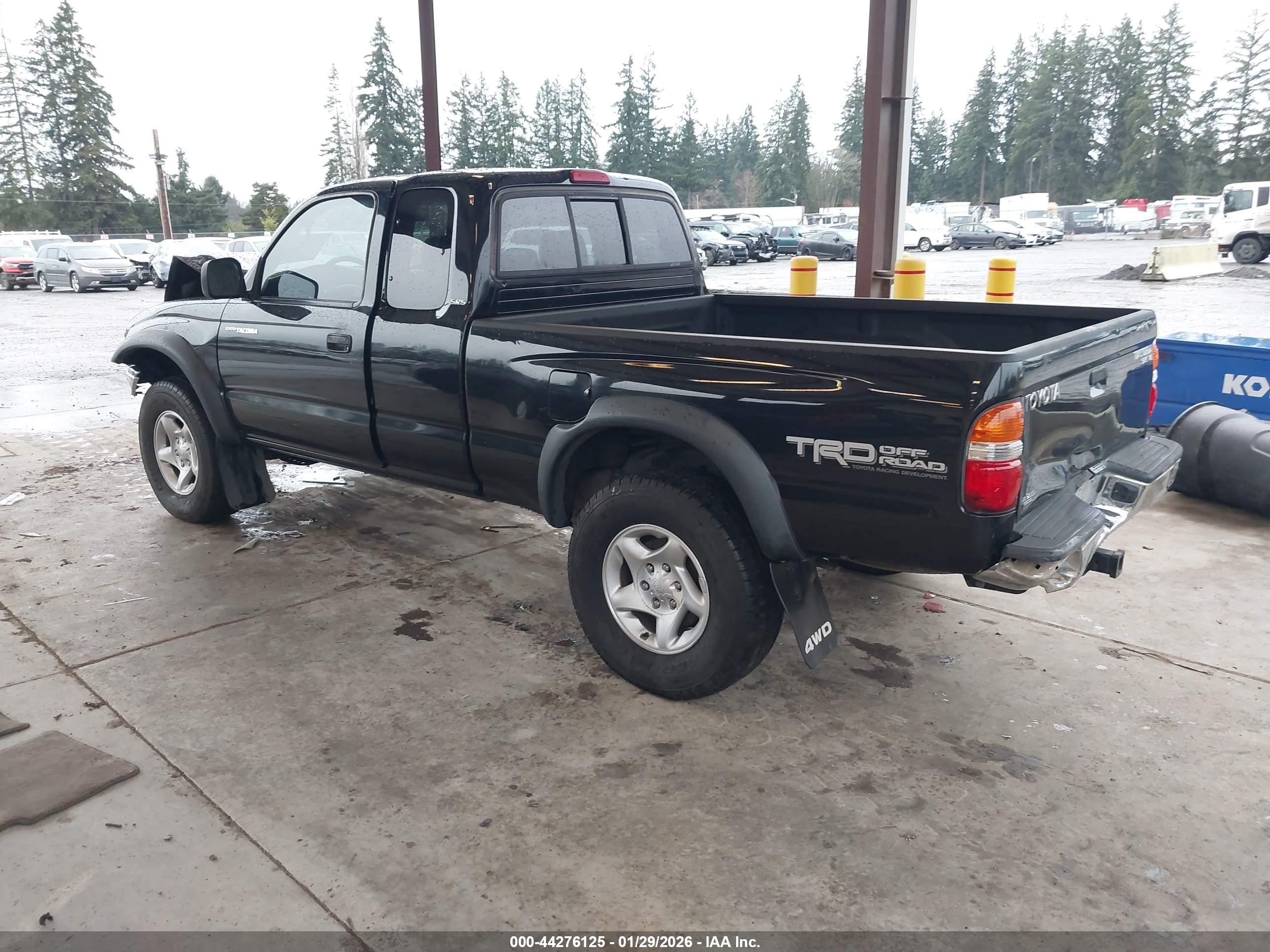 2004 Toyota Tacoma Base V6 Black vin: 5TEWN72N84Z393264