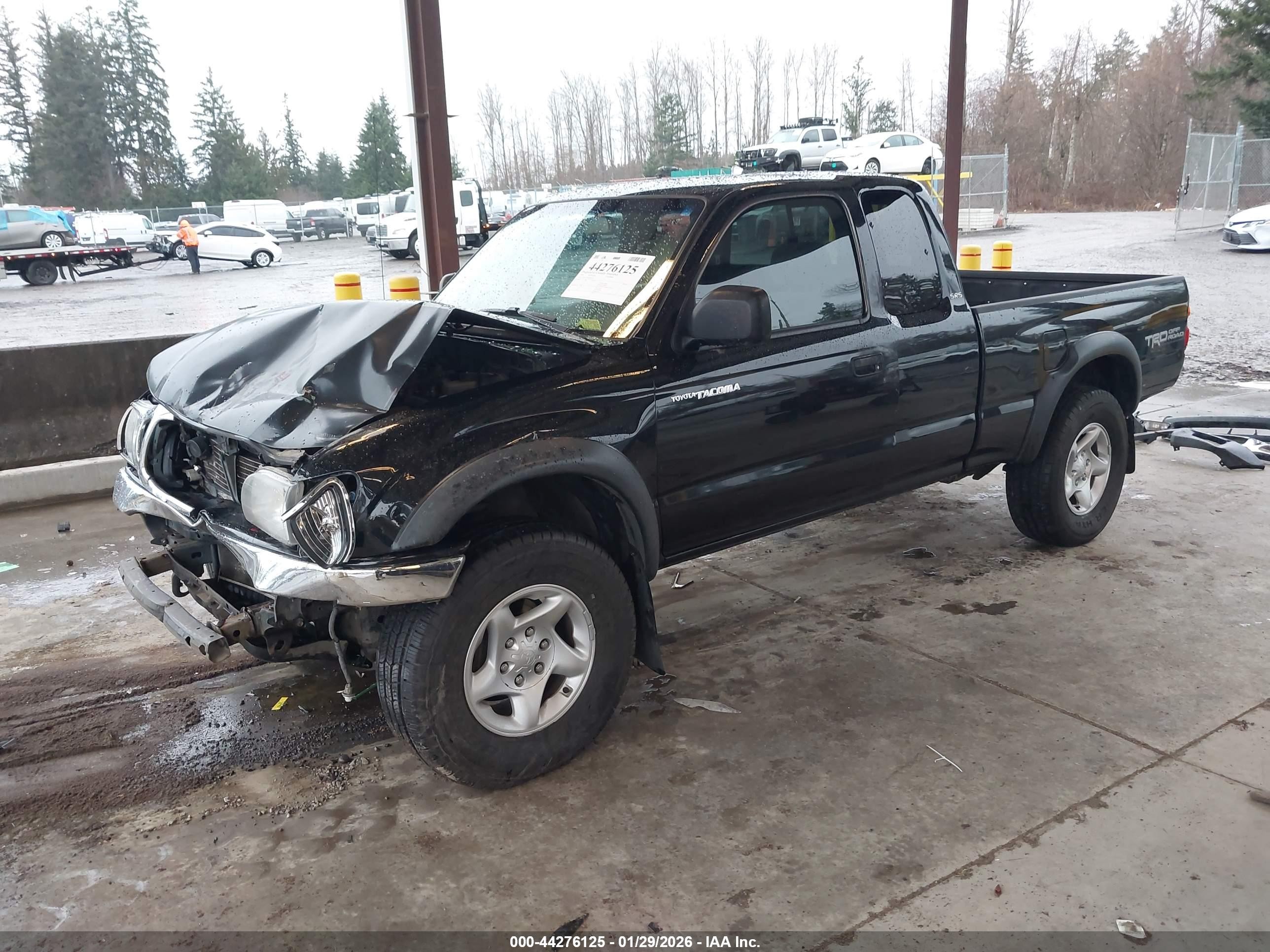2004 Toyota Tacoma Base V6 Black vin: 5TEWN72N84Z393264