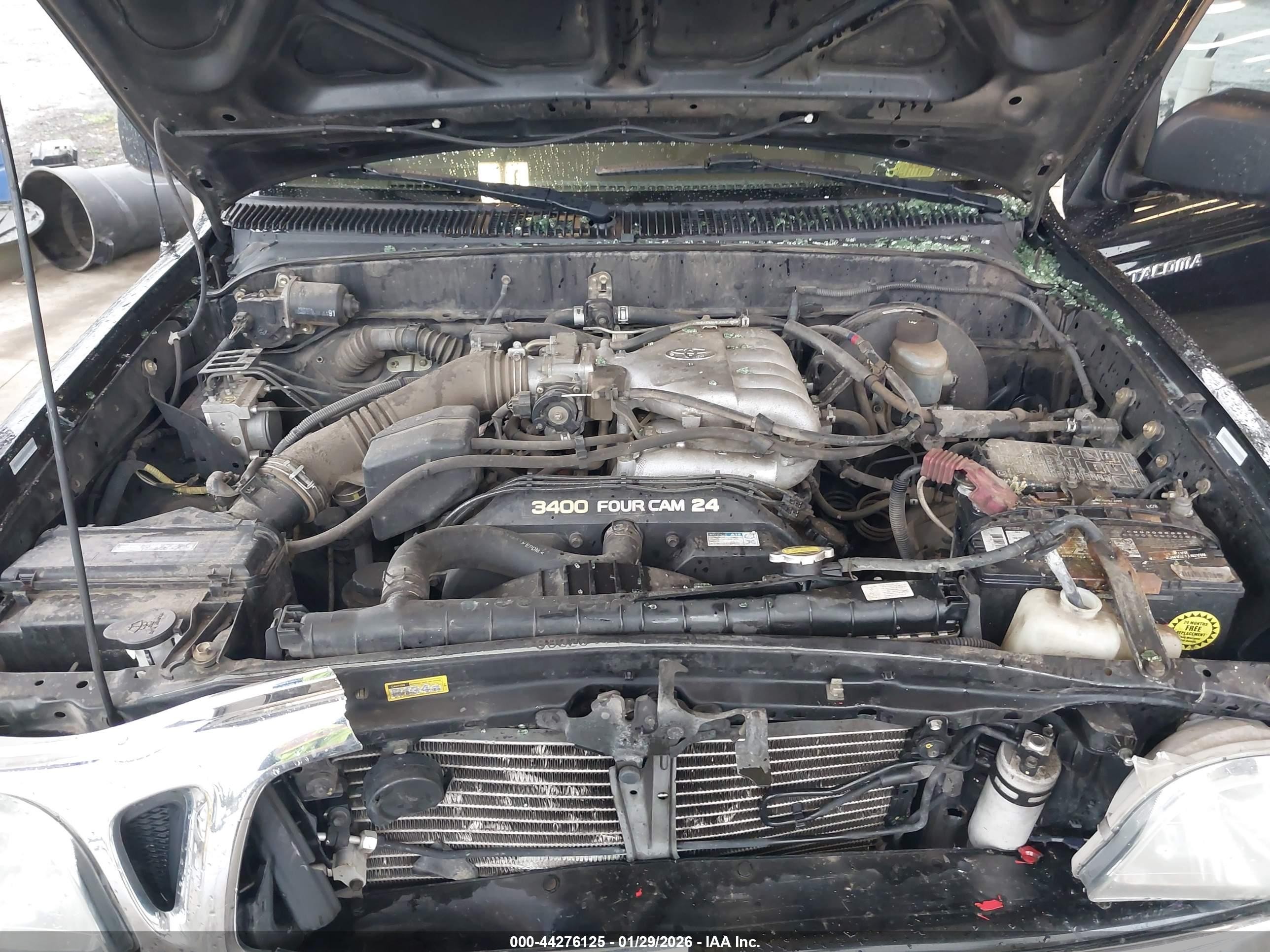 2004 Toyota Tacoma Base V6 Black vin: 5TEWN72N84Z393264