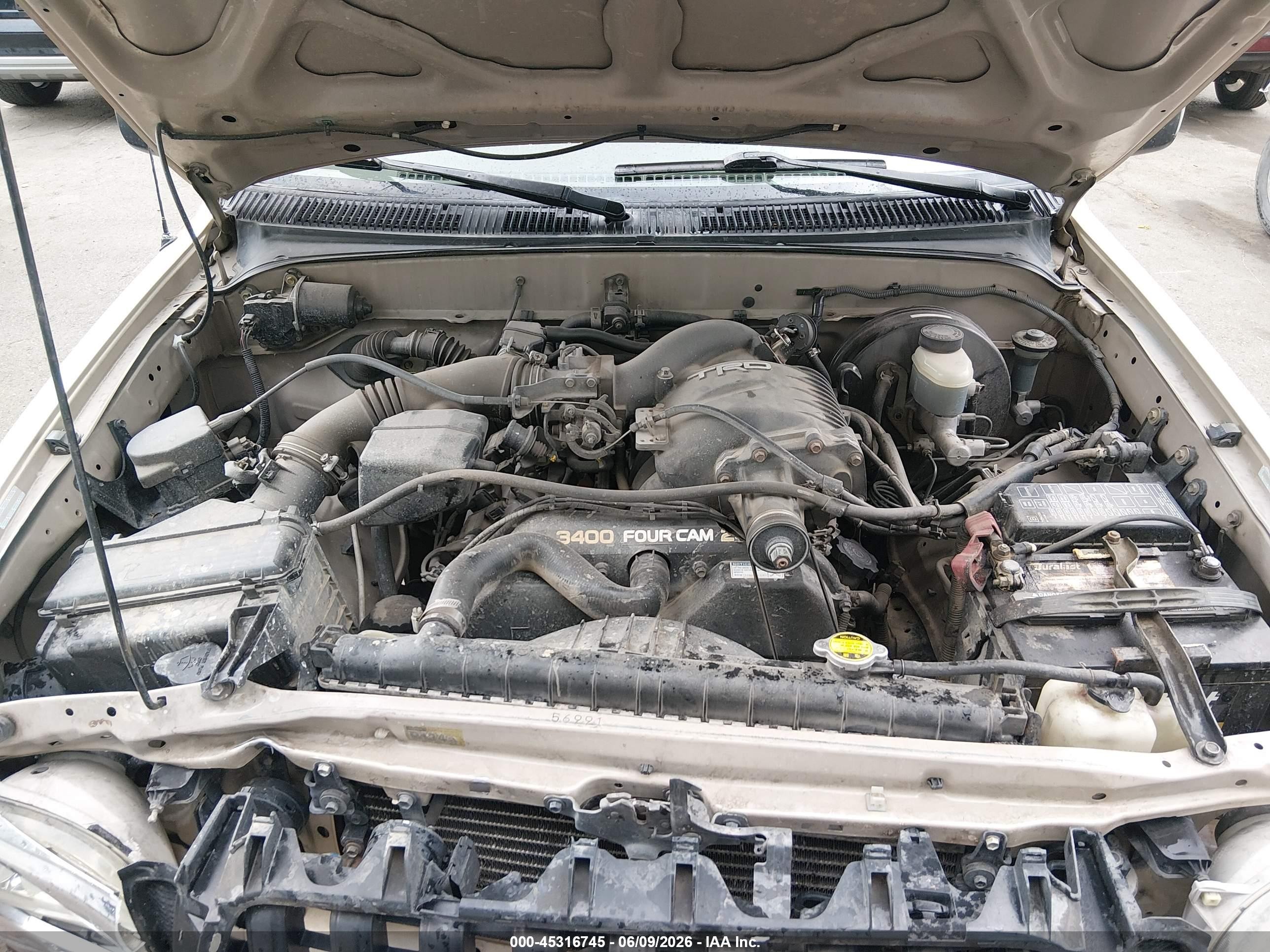 2002 Toyota Tacoma Base V6 Beige vin: 5TEWN72N92Z077434