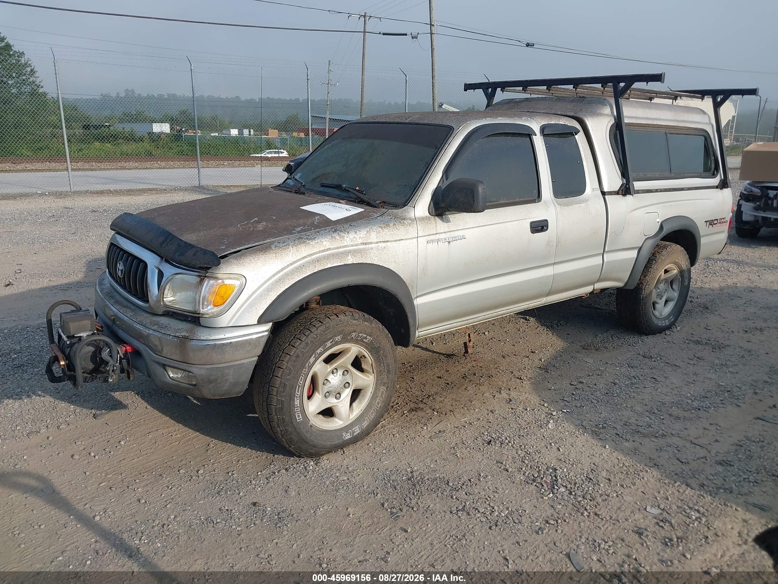 2002 Toyota Tacoma Base V6 Silver vin: 5TEWN72N92Z107810