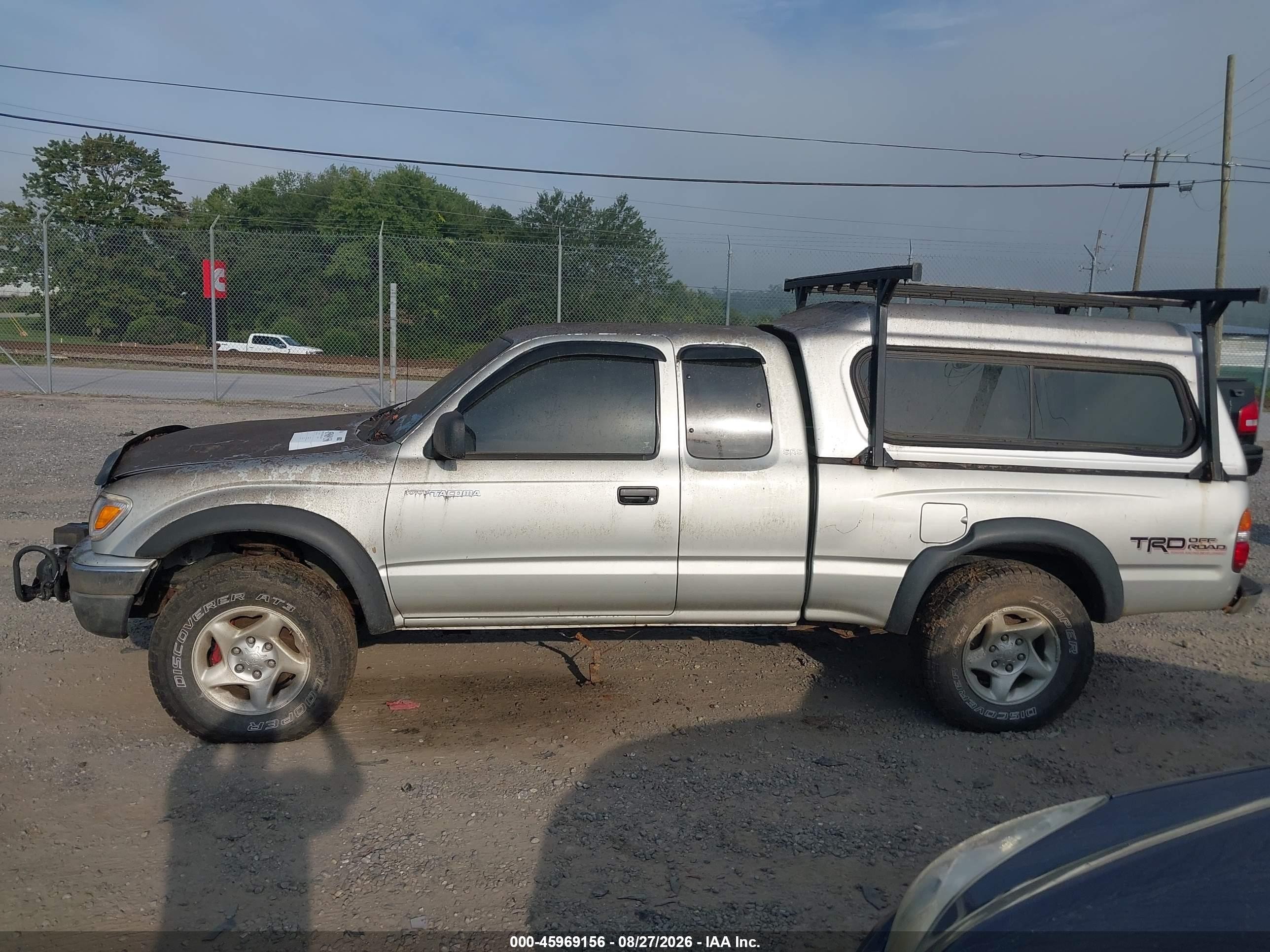 2002 Toyota Tacoma Base V6 Silver vin: 5TEWN72N92Z107810