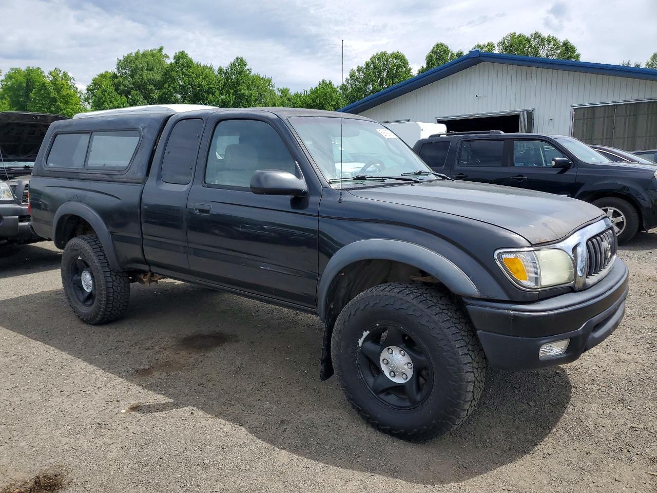 2002 Toyota Tacoma Xtracab Black vin: 5TEWN72N92Z126504