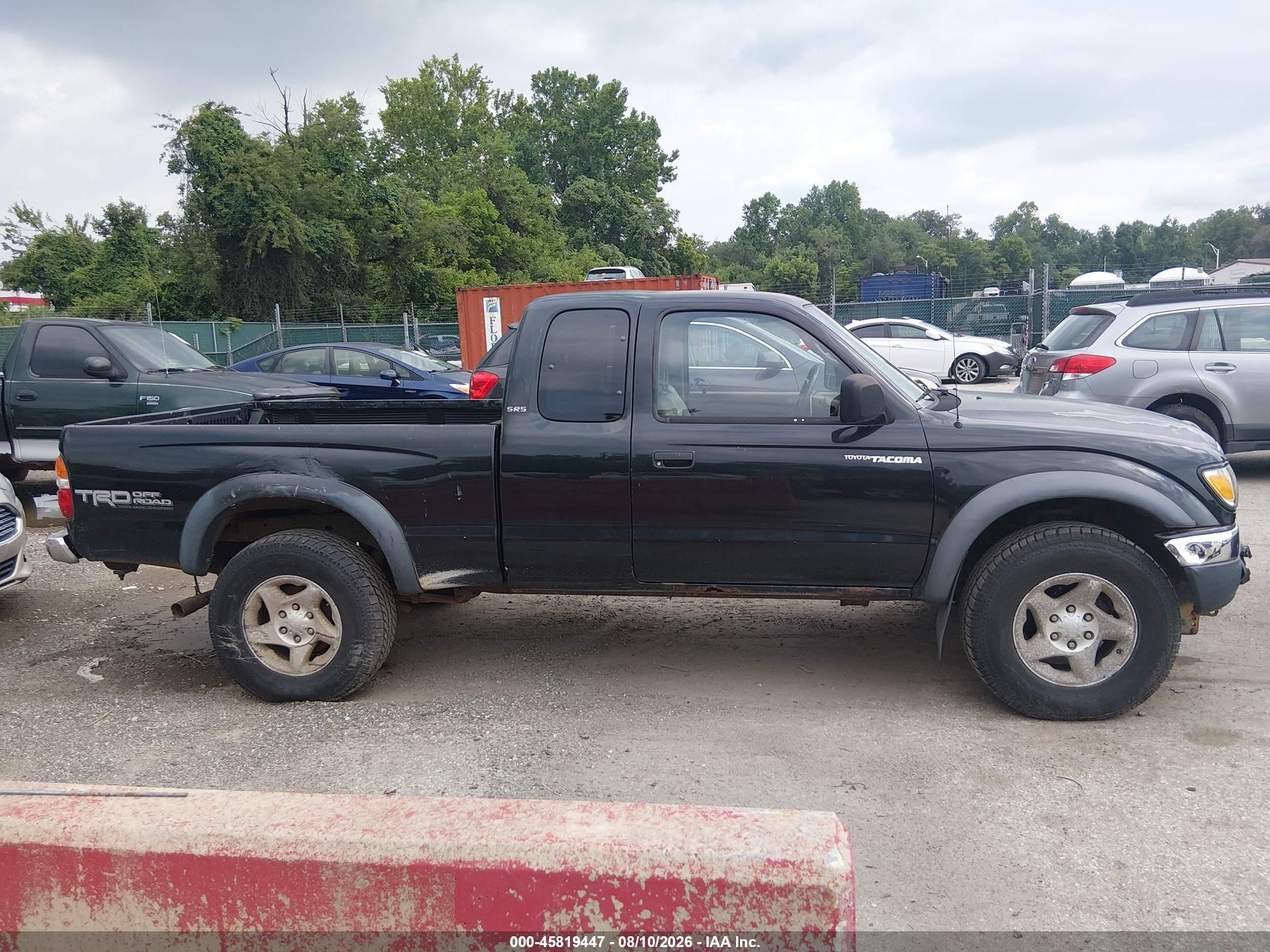 2003 Toyota Tacoma Base V6 Black vin: 5TEWN72N93Z227138