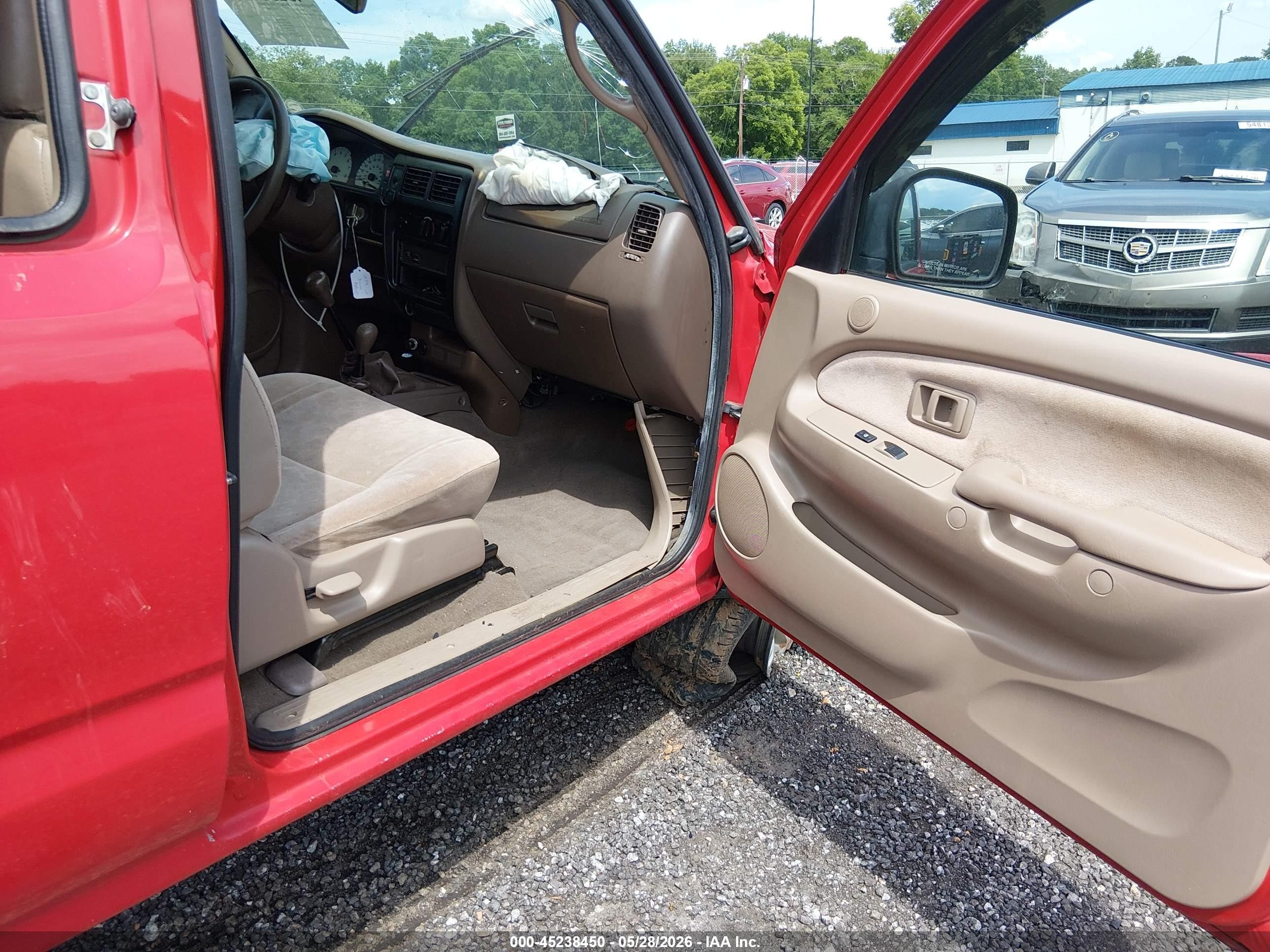 2004 Toyota Tacoma Base V6 Red vin: 5TEWN72N94Z341741