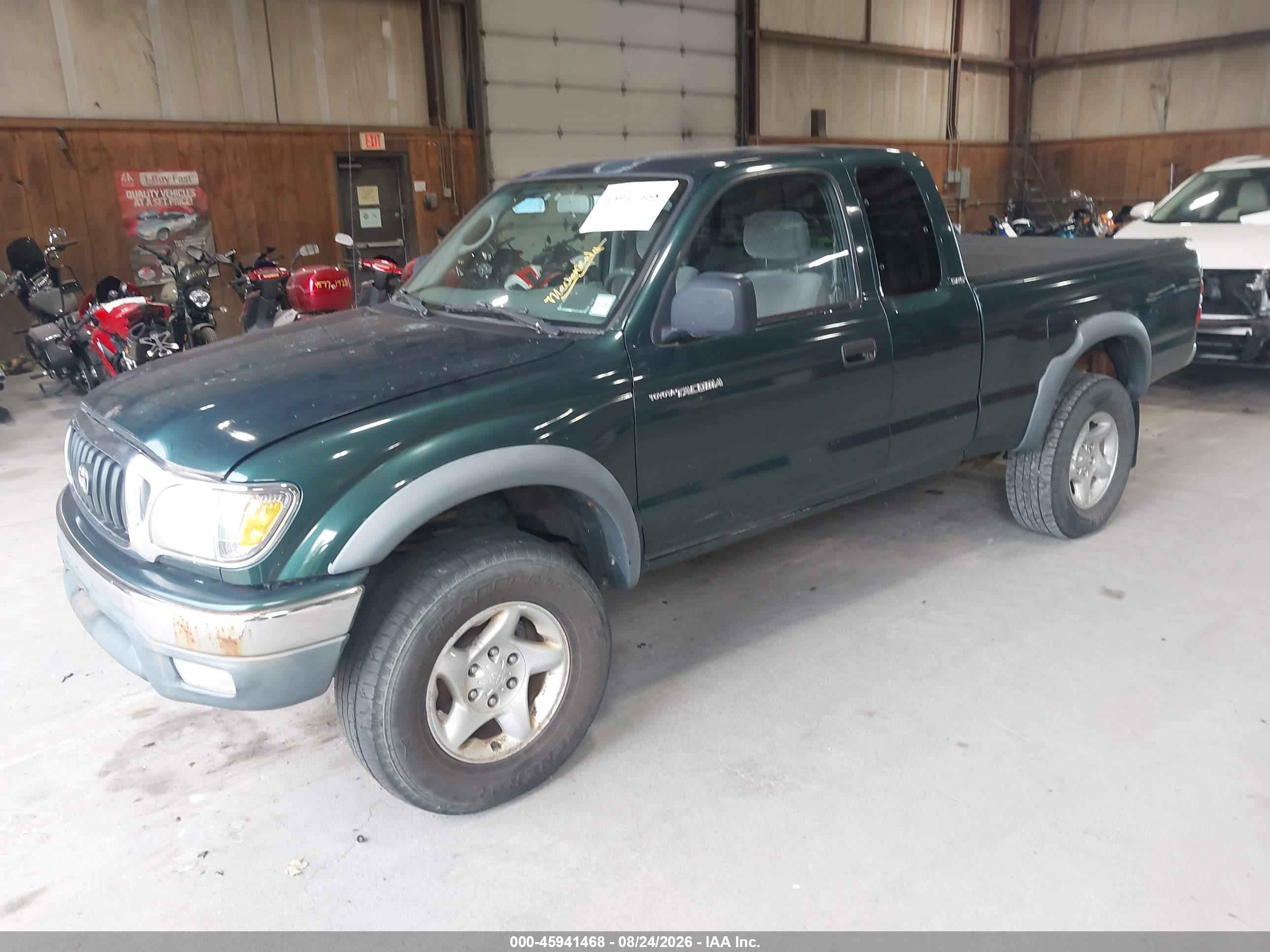 2001 Toyota Tacoma Base V6 Green vin: 5TEWN72NX1Z724597