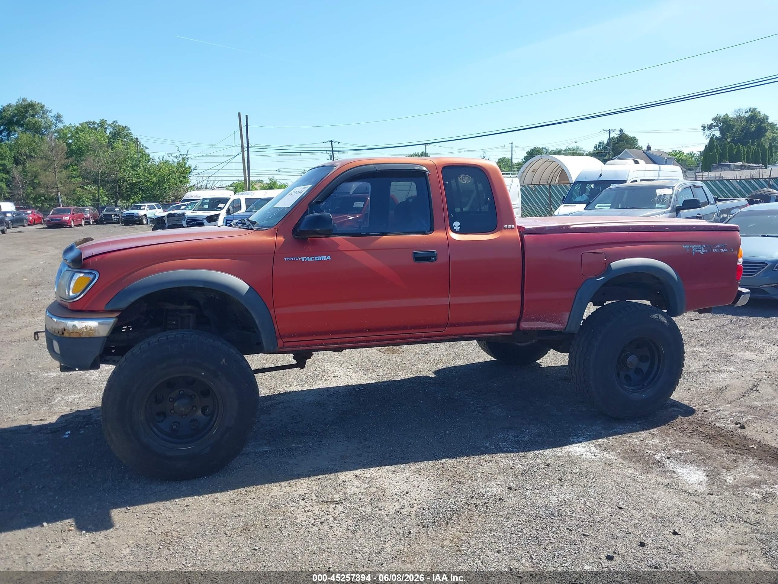 2003 Toyota Tacoma Base V6 Burgundy vin: 5TEWN72NX3Z181545