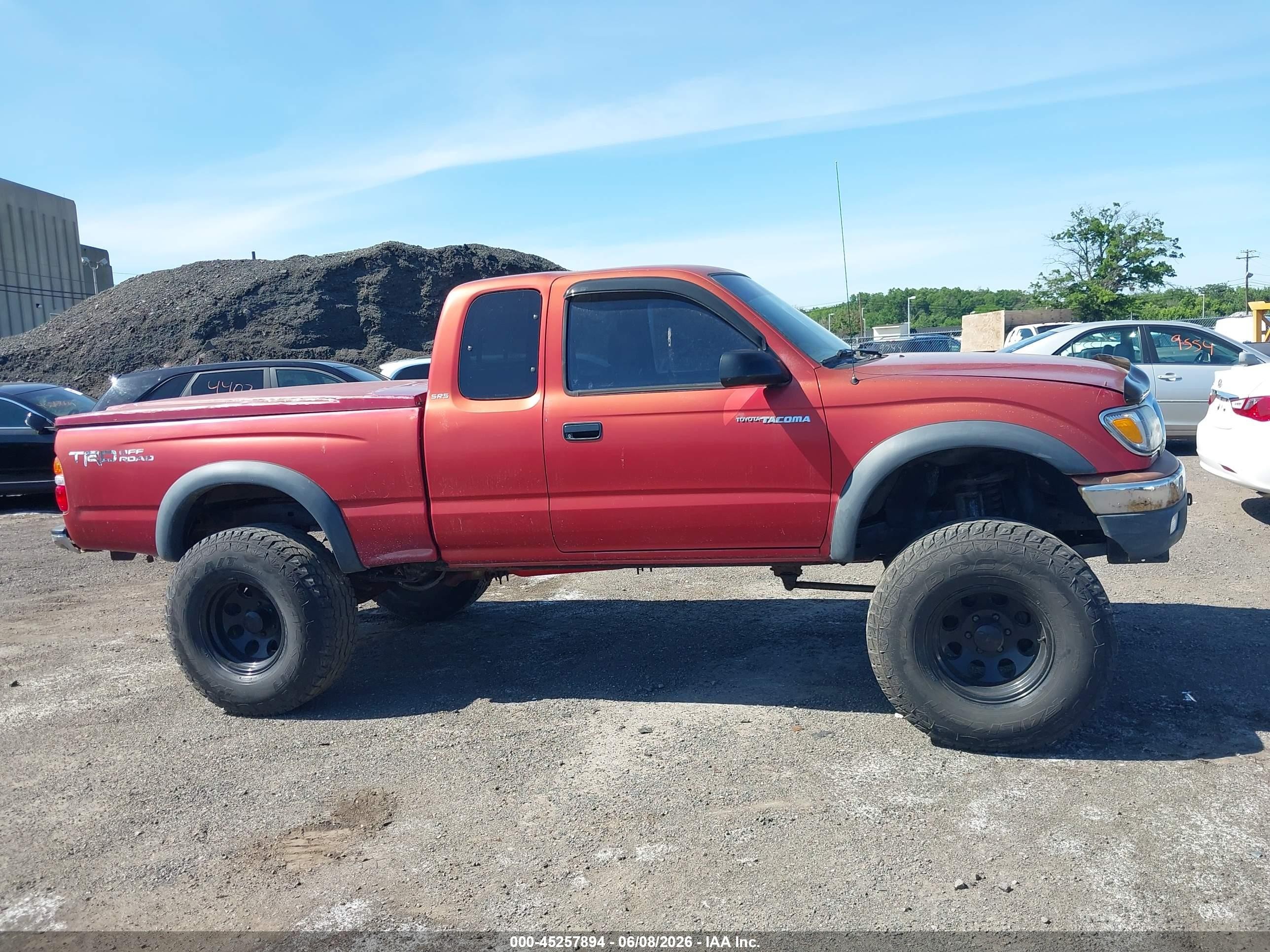 2003 Toyota Tacoma Base V6 Burgundy vin: 5TEWN72NX3Z181545
