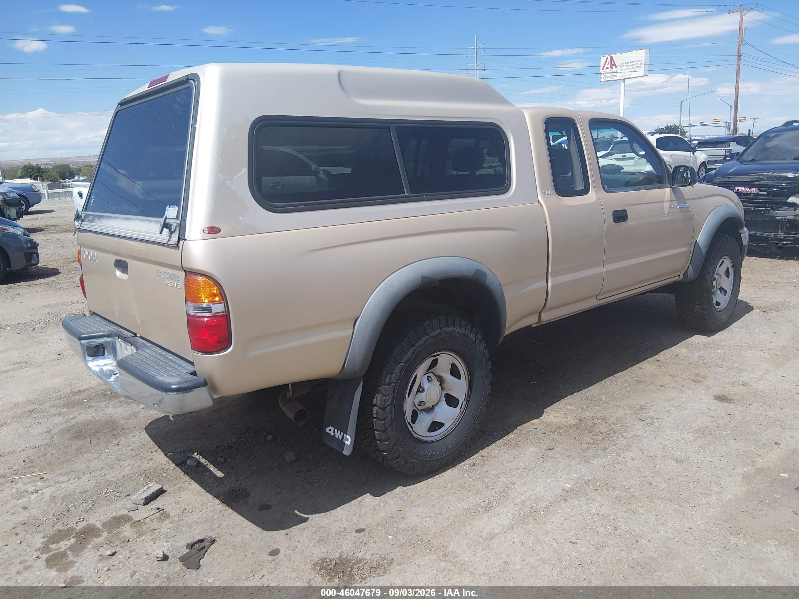 2003 Toyota Tacoma Base V6 Gold vin: 5TEWN72NX3Z229450