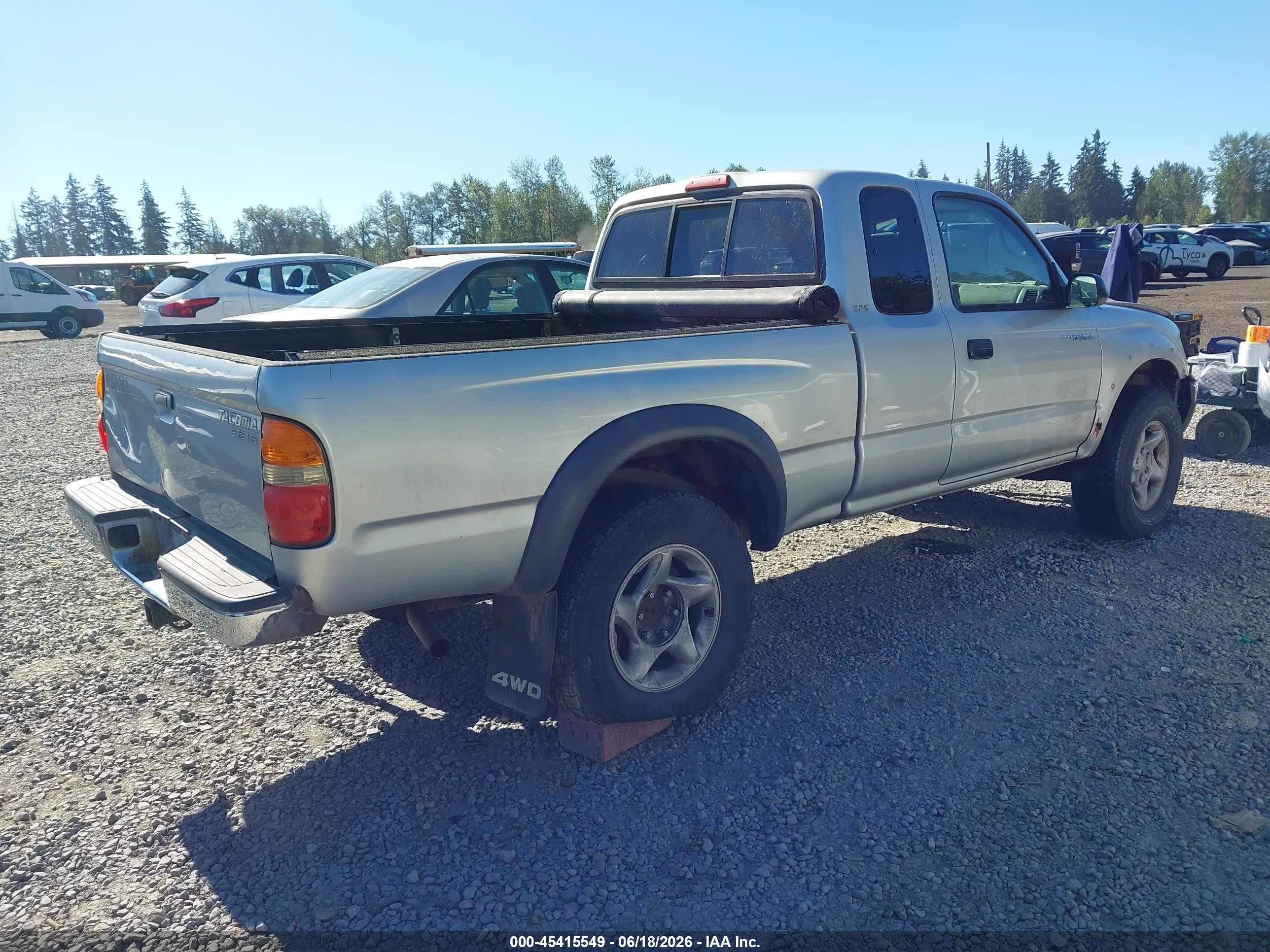 2004 Toyota Tacoma Base V6 Серебряный vin: 5TEWN72NX4Z401641