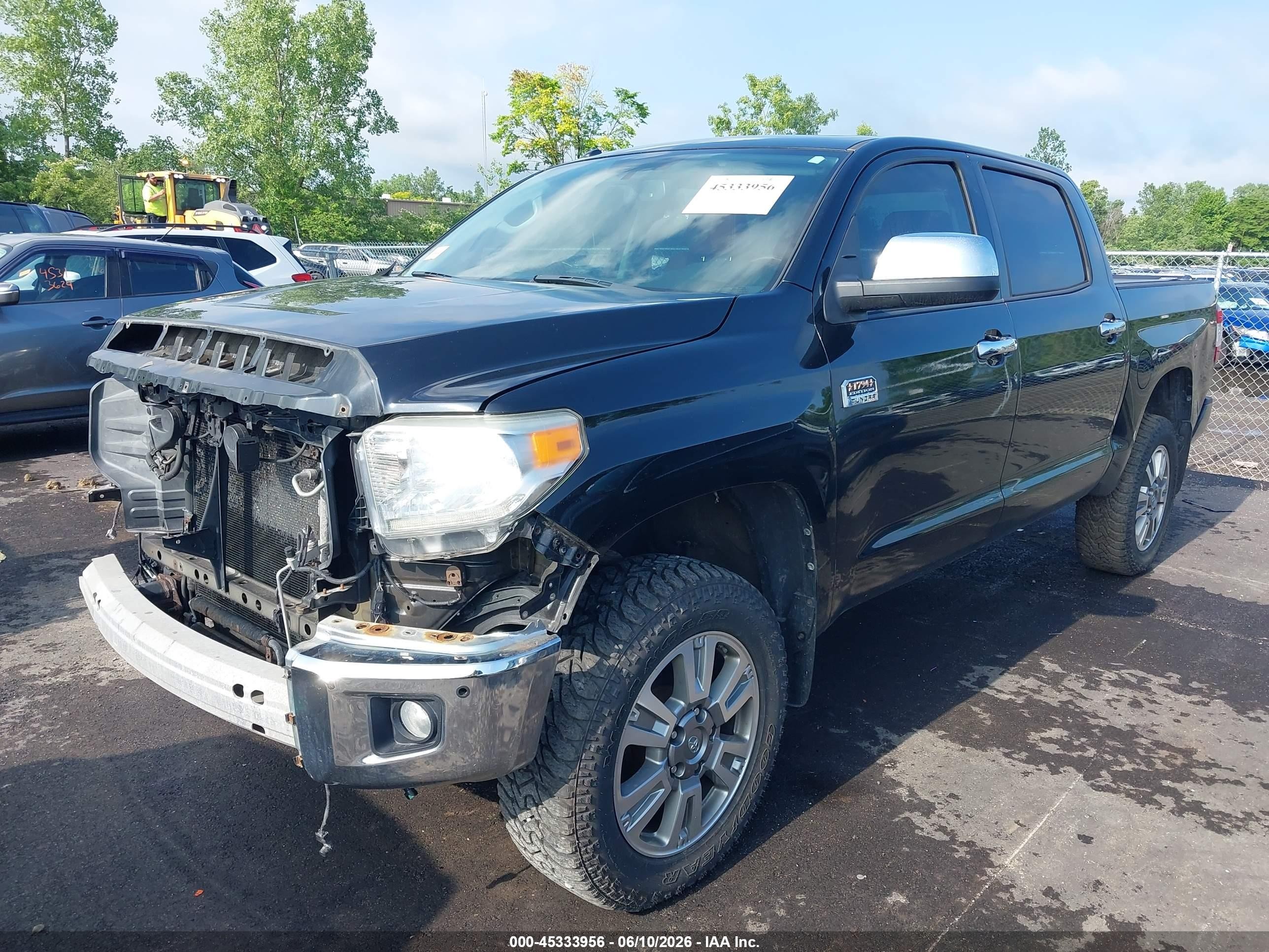 2014 Toyota Tundra 1794 5.7l V8 Black vin: 5TFAW5F10EX356852