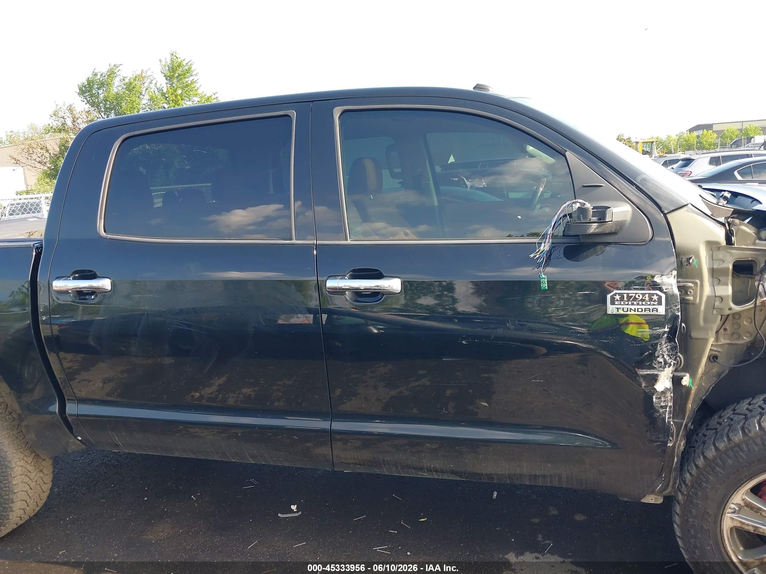 2014 Toyota Tundra 1794 5.7l V8 Black vin: 5TFAW5F10EX356852