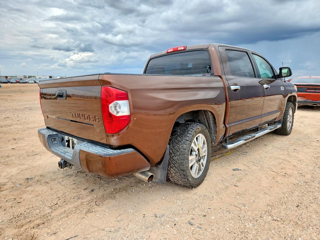 2014 Toyota Tundra Crewmax Platinum Brown vin: 5TFAW5F10EX357435