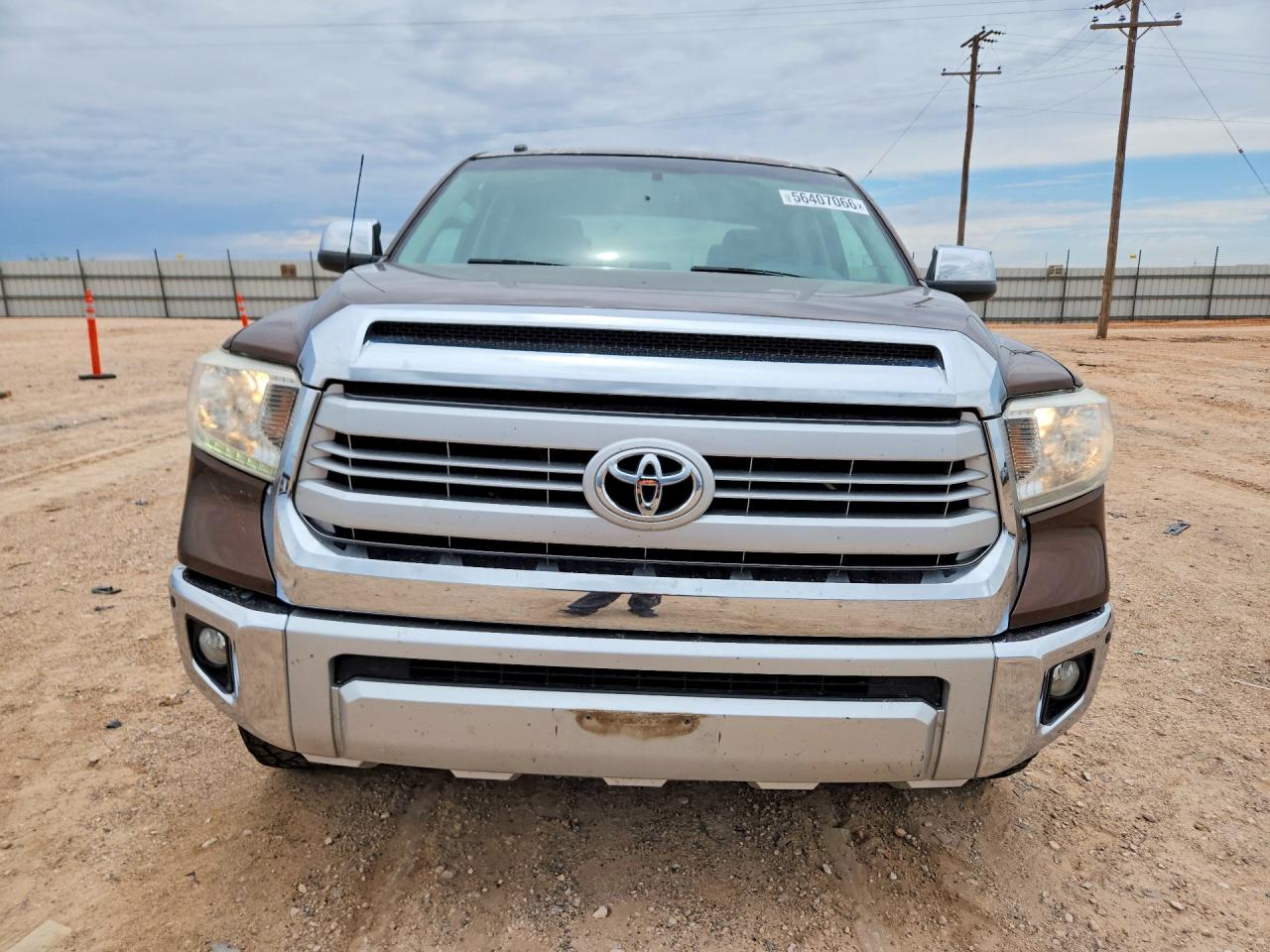 2014 Toyota Tundra Crewmax Platinum Brown vin: 5TFAW5F10EX357435