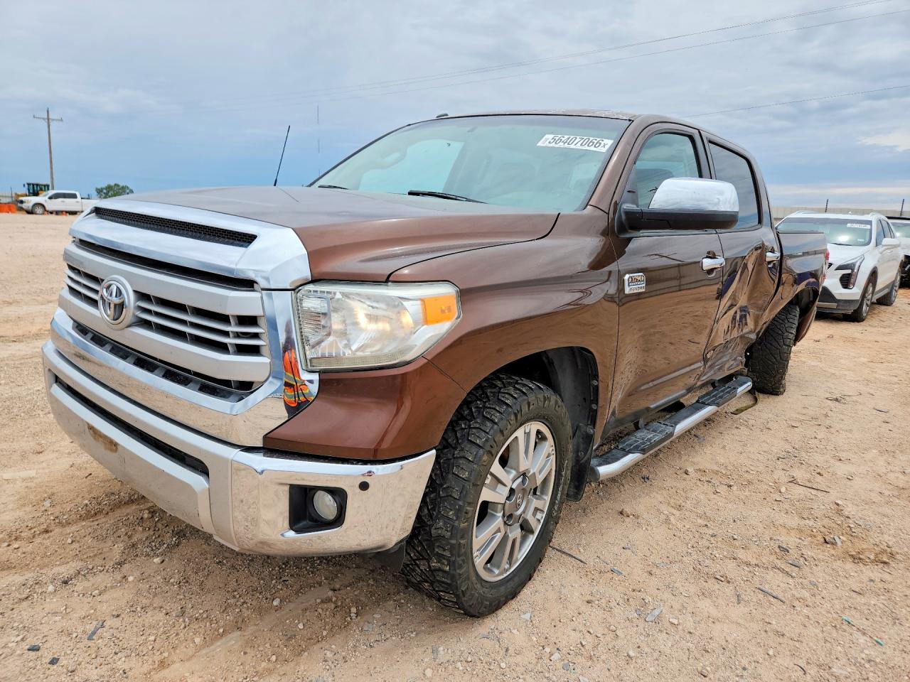2014 Toyota Tundra Crewmax Platinum Brown vin: 5TFAW5F10EX357435