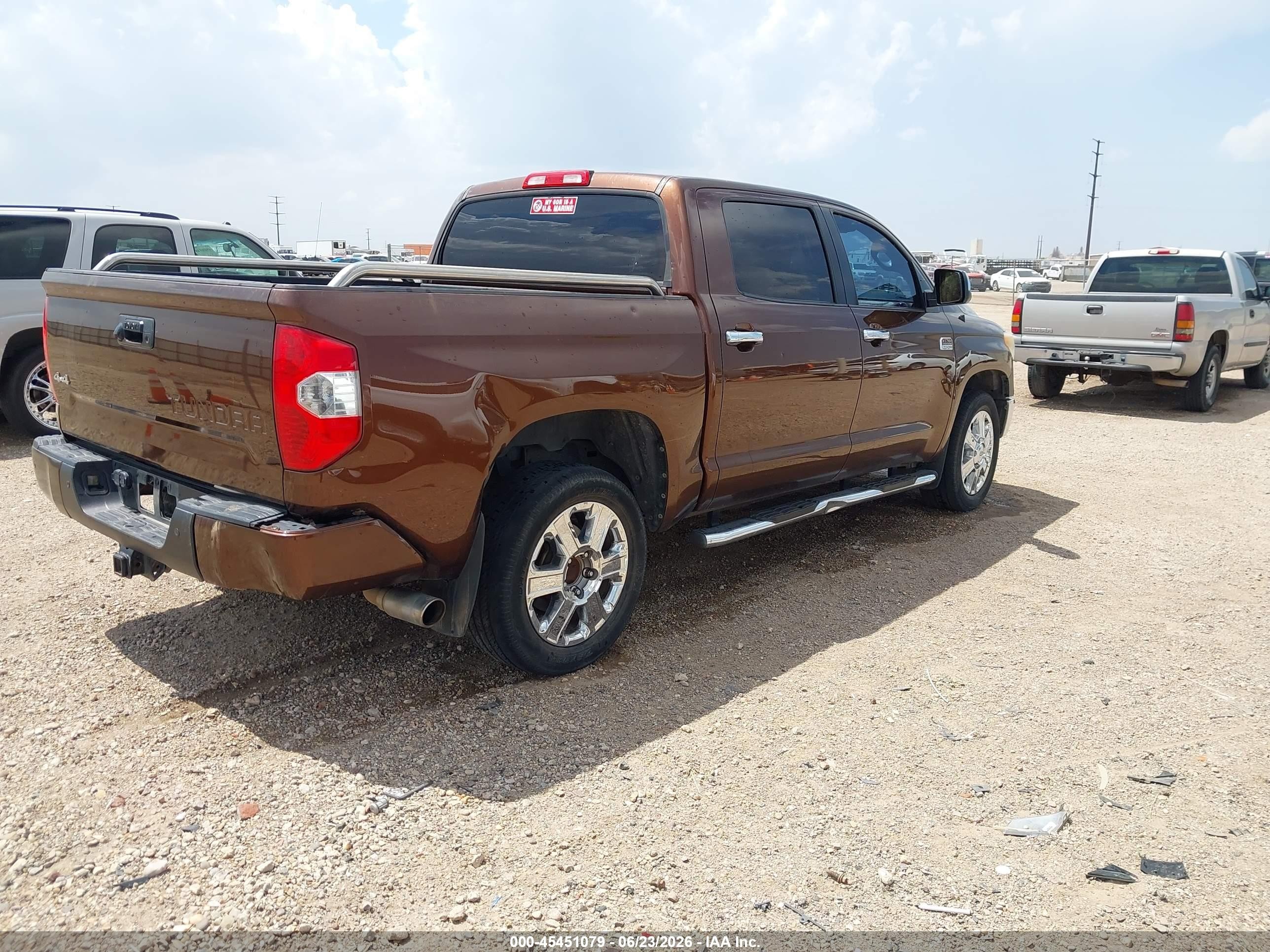 2014 Toyota Tundra 1794 5.7l V8 Коричневый vin: 5TFAW5F10EX360044
