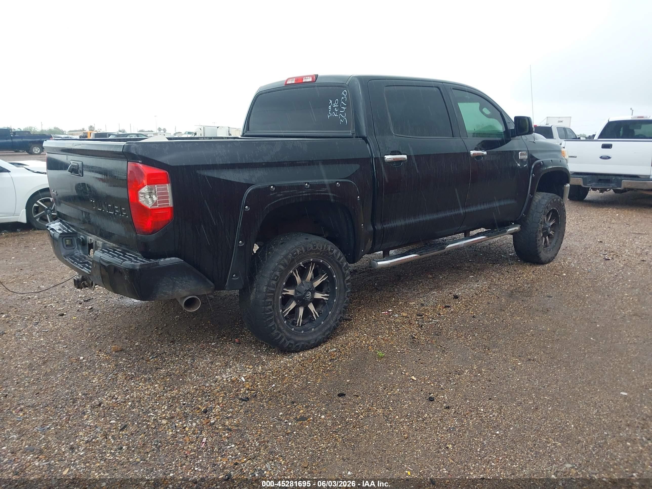 2014 Toyota Tundra 1794 5.7l V8 Black vin: 5TFAW5F12EX324730