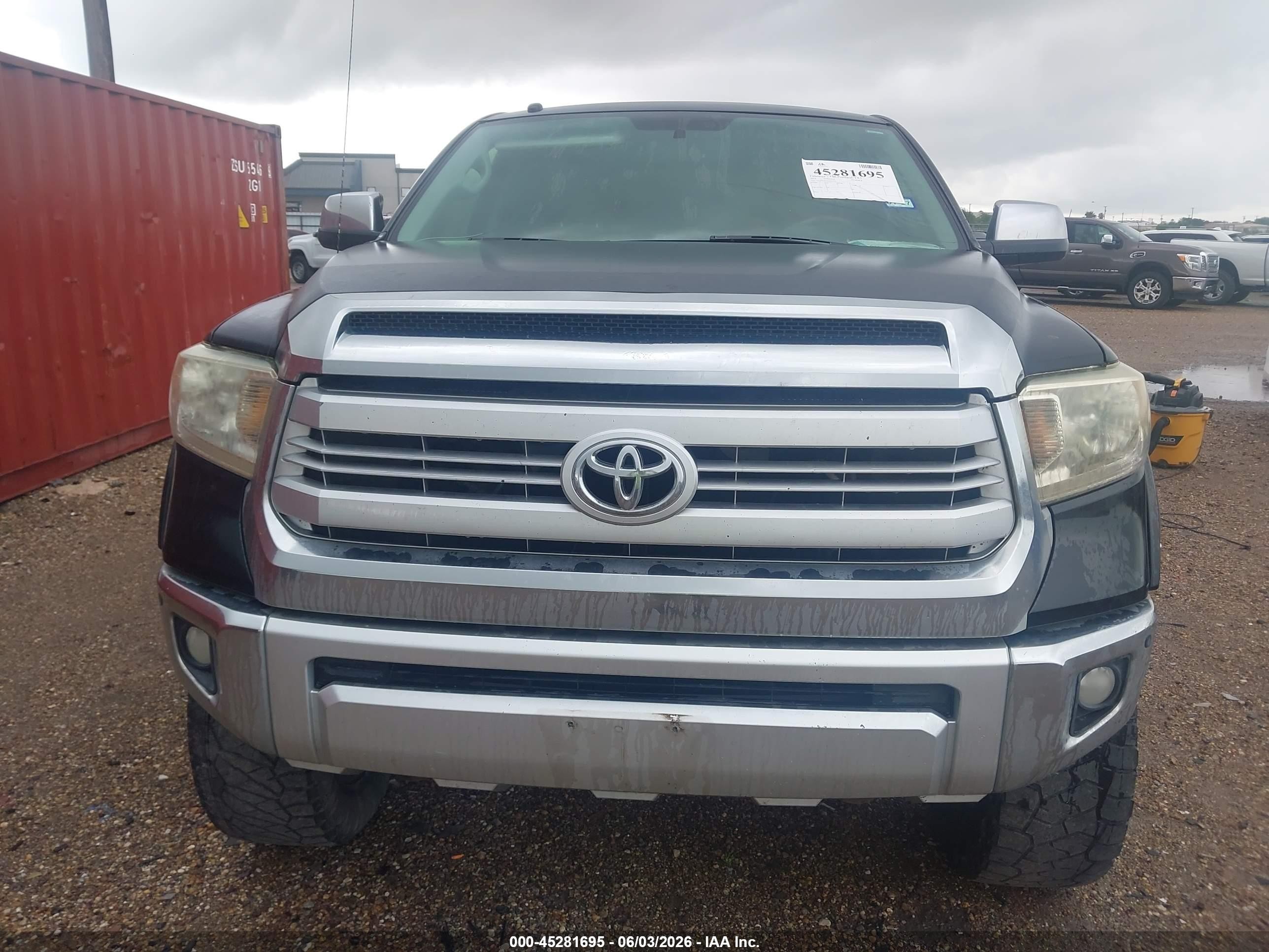 2014 Toyota Tundra 1794 5.7l V8 Black vin: 5TFAW5F12EX324730