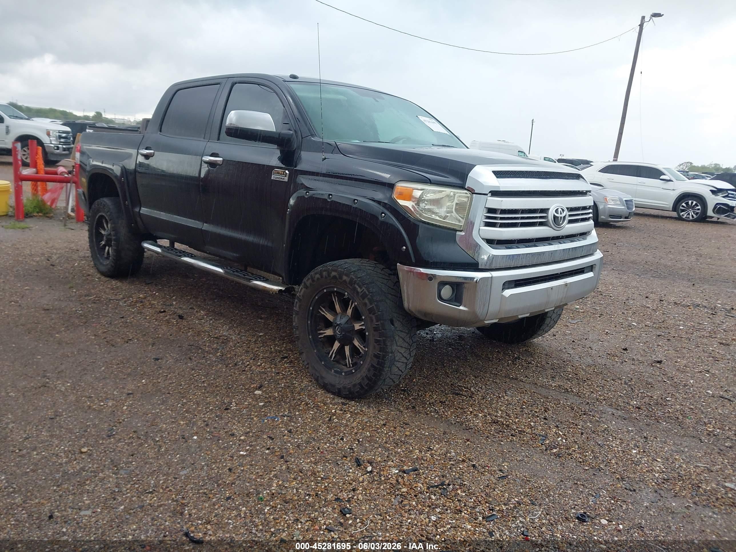 2014 Toyota Tundra 1794 5.7l V8 Black vin: 5TFAW5F12EX324730